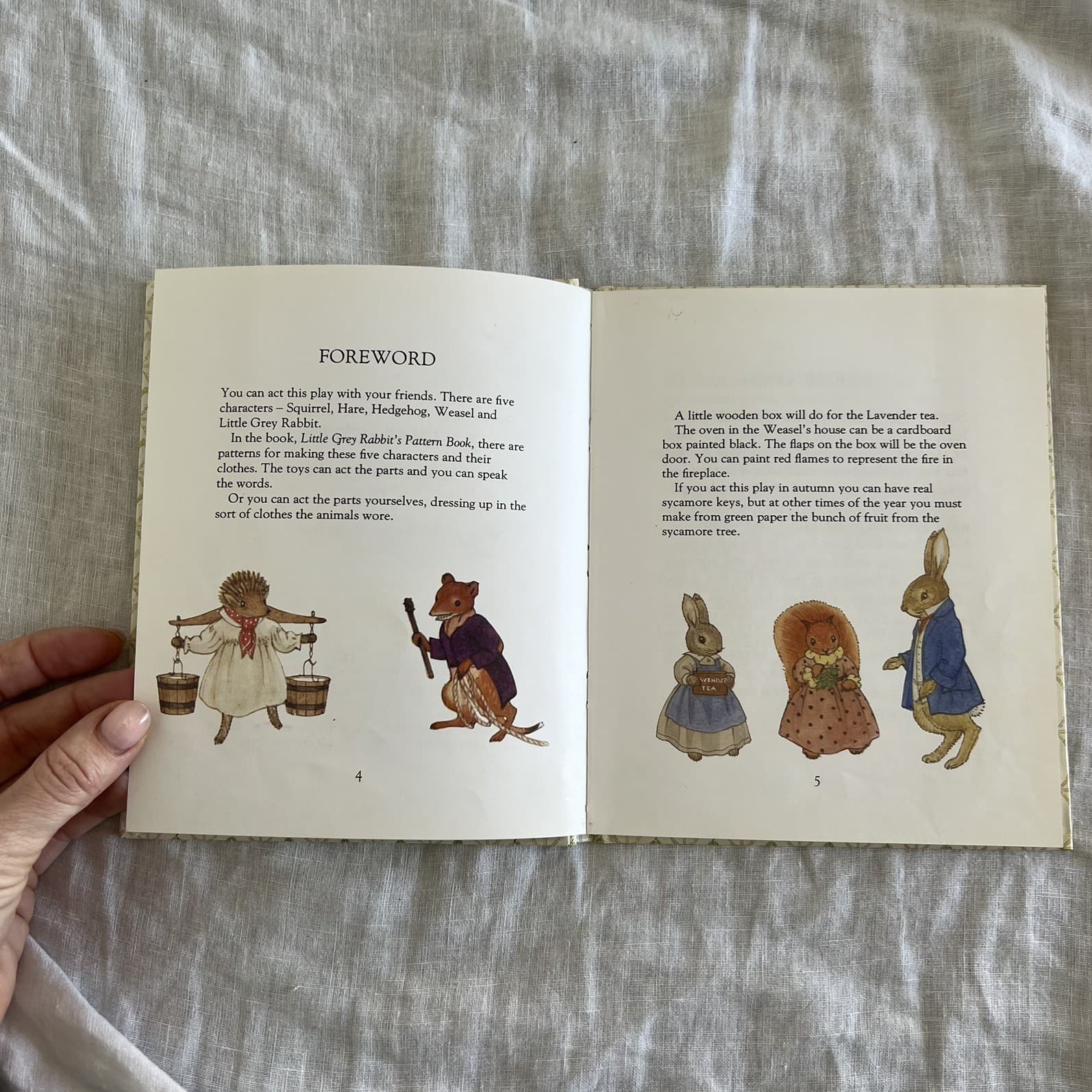 Vintage Little Grey Rabbit to the Rescue Play Book Alison Uttley Stage Script — photo 4 of 9
