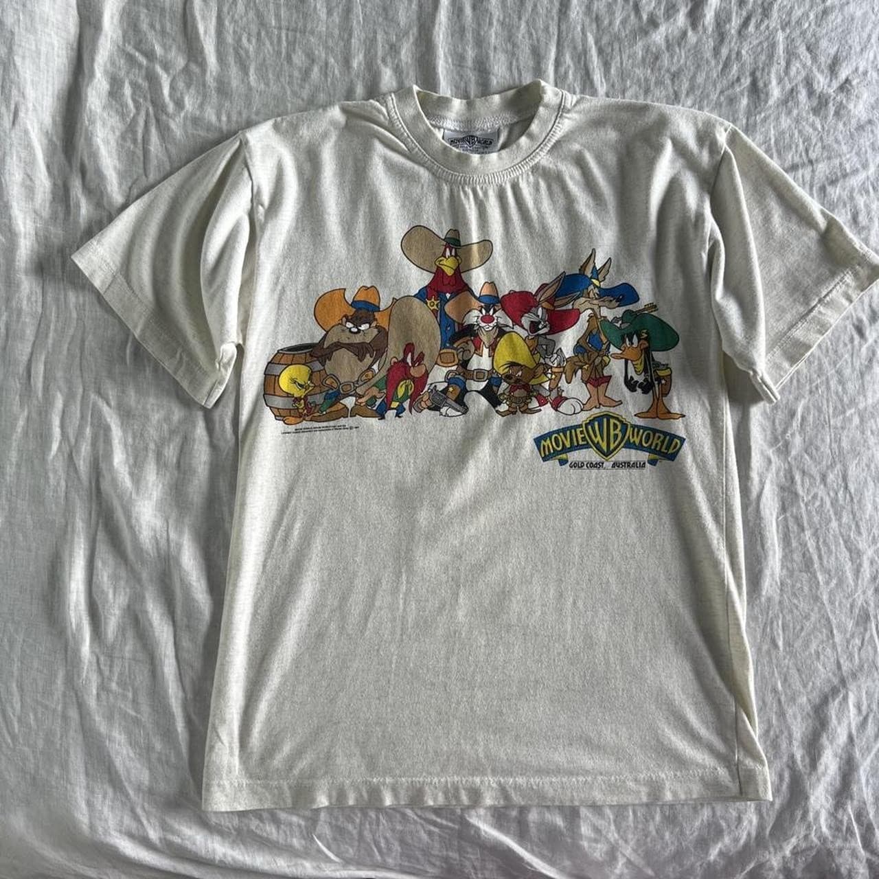 Vintage 90s Warner Bros Movie World Gold Coast Australia Looney Tunes T Shirt S — photo 1 of 8