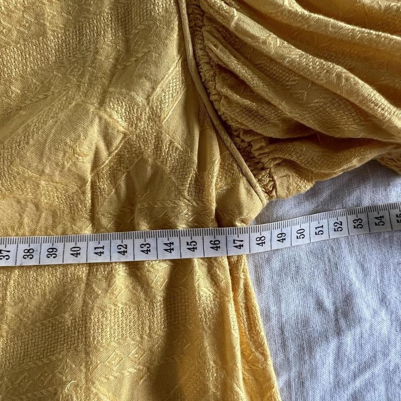 Tigerlily Yellow Boho Blouse Viscose Puff Sleeve Tassel Top AU 10 Prarie Beach — photo 6 of 7