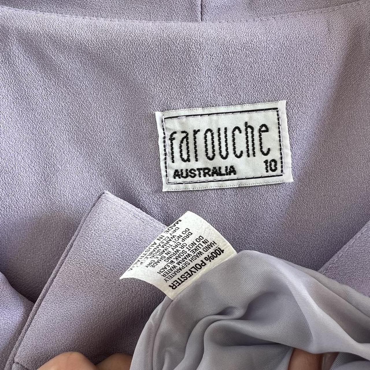 Vintage 90s Farouche Lilac Skirt Set Pastel Purple Legally Blonde Clueless 10 — photo 7 of 8