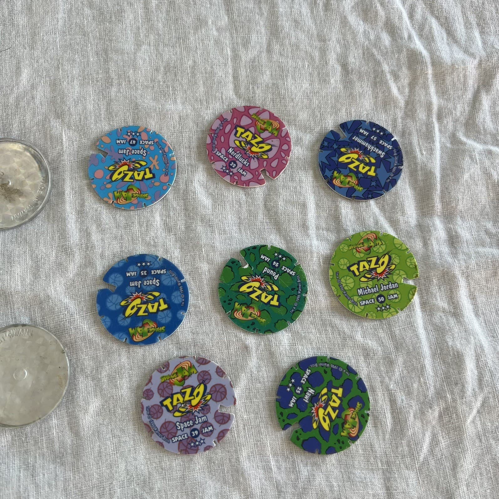 Vintage 1996 Space Jam Tazos Lot Smiths Chips 2 Slammers Looney Tunes Retro — photo 4 of 7