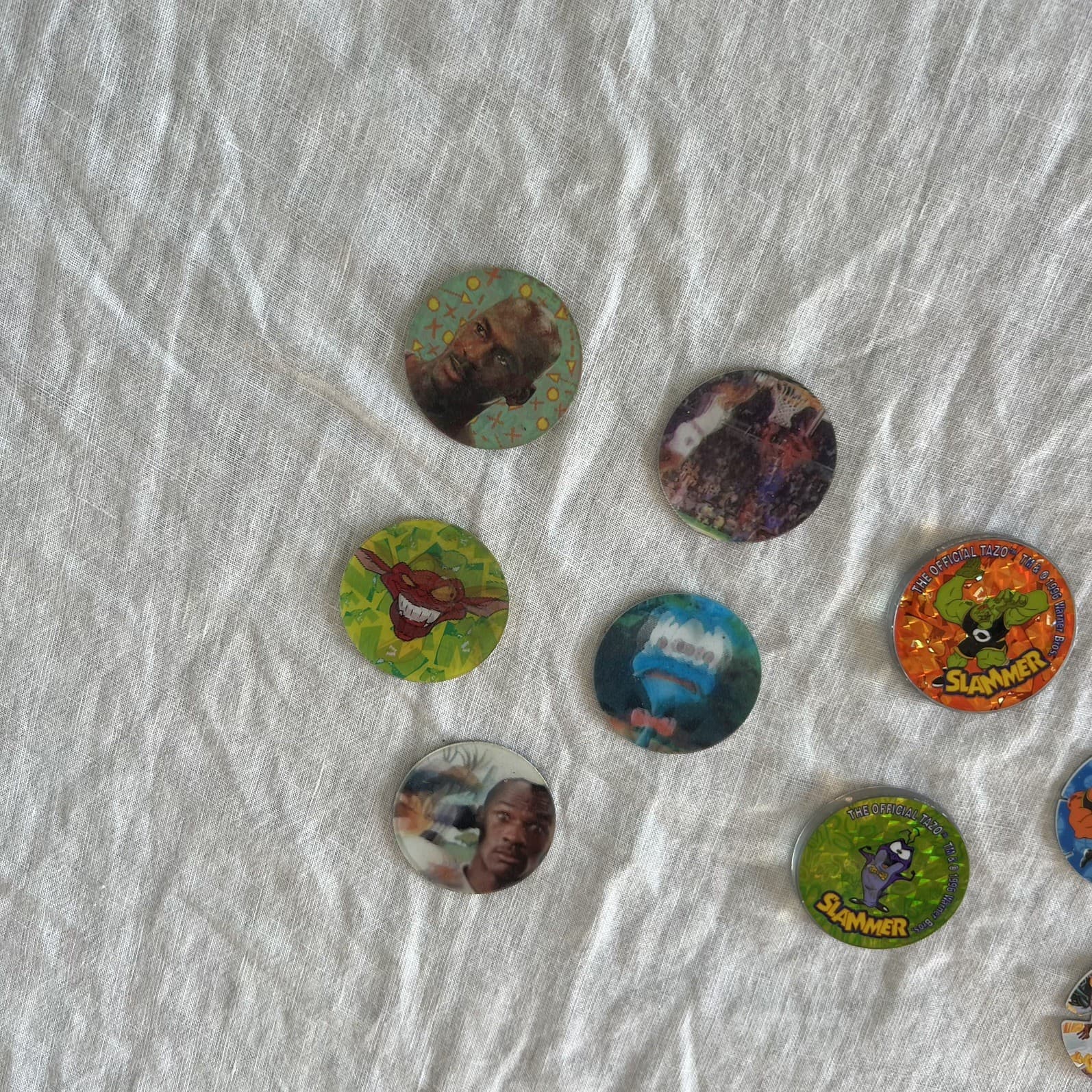 Vintage 1996 Space Jam Tazos Lot Smiths Chips 2 Slammers Looney Tunes Retro — photo 5 of 7