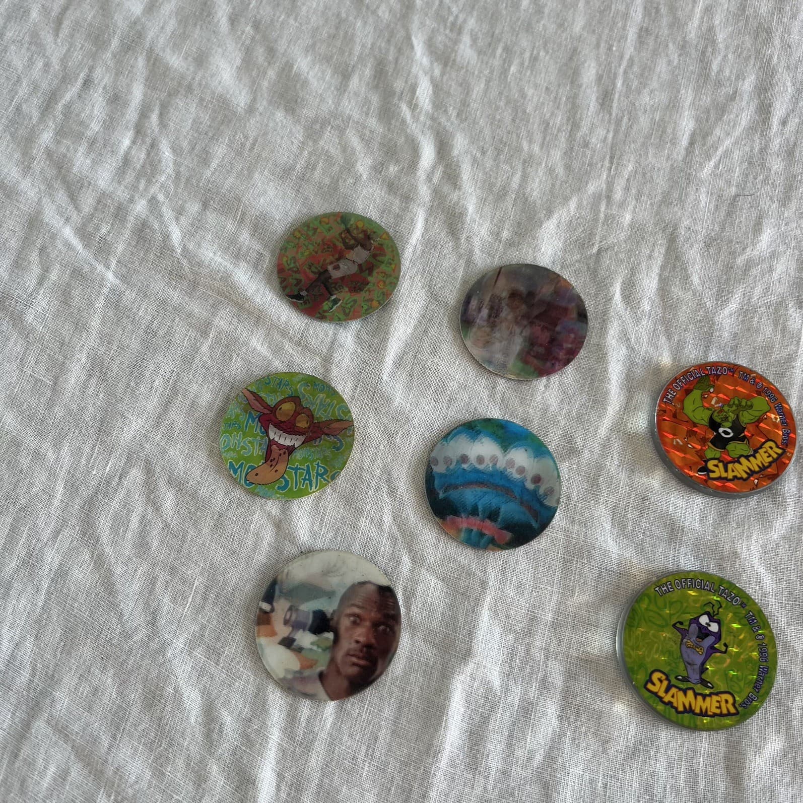 Vintage 1996 Space Jam Tazos Lot Smiths Chips 2 Slammers Looney Tunes Retro — photo 6 of 7