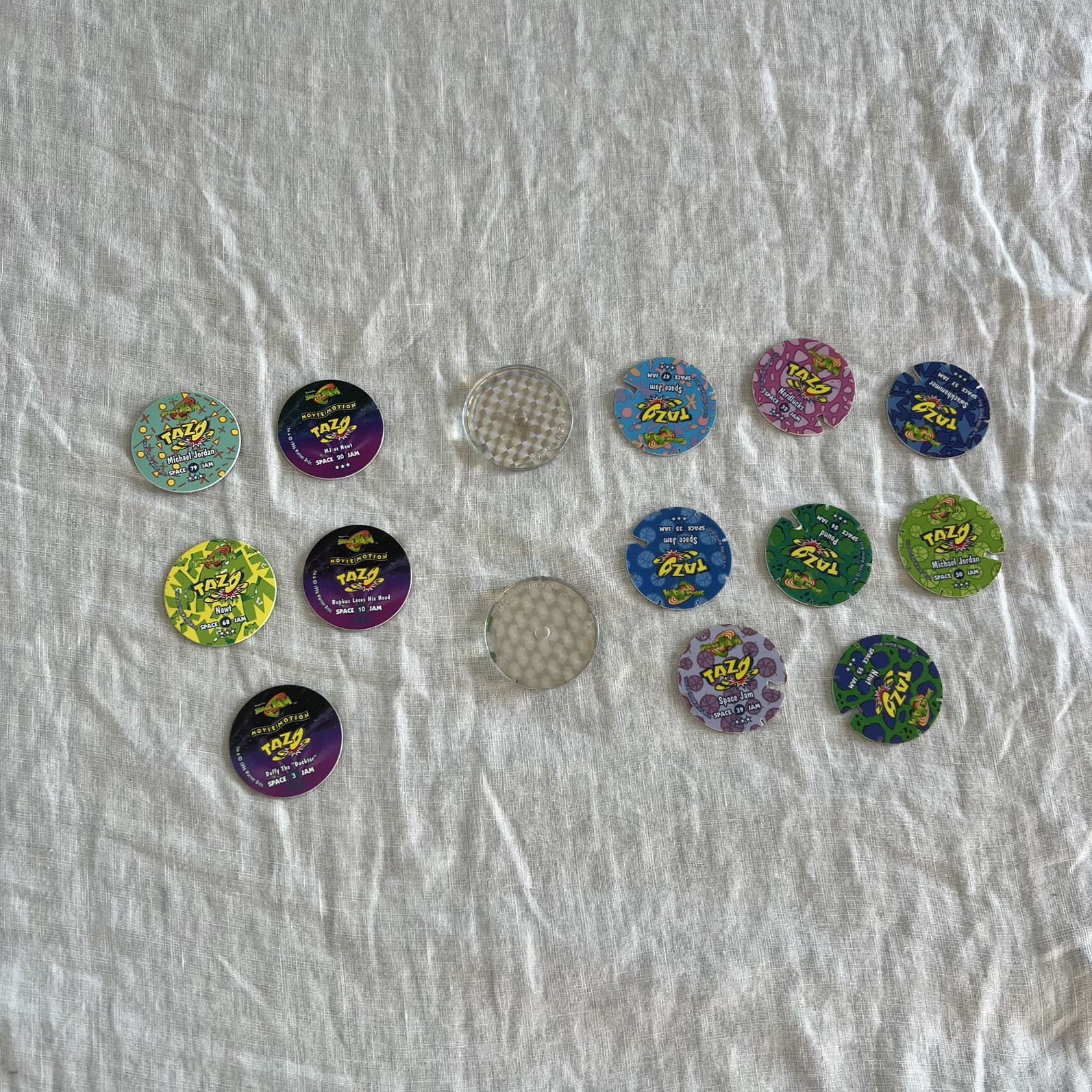 Vintage 1996 Space Jam Tazos Lot Smiths Chips 2 Slammers Looney Tunes Retro — photo 7 of 7