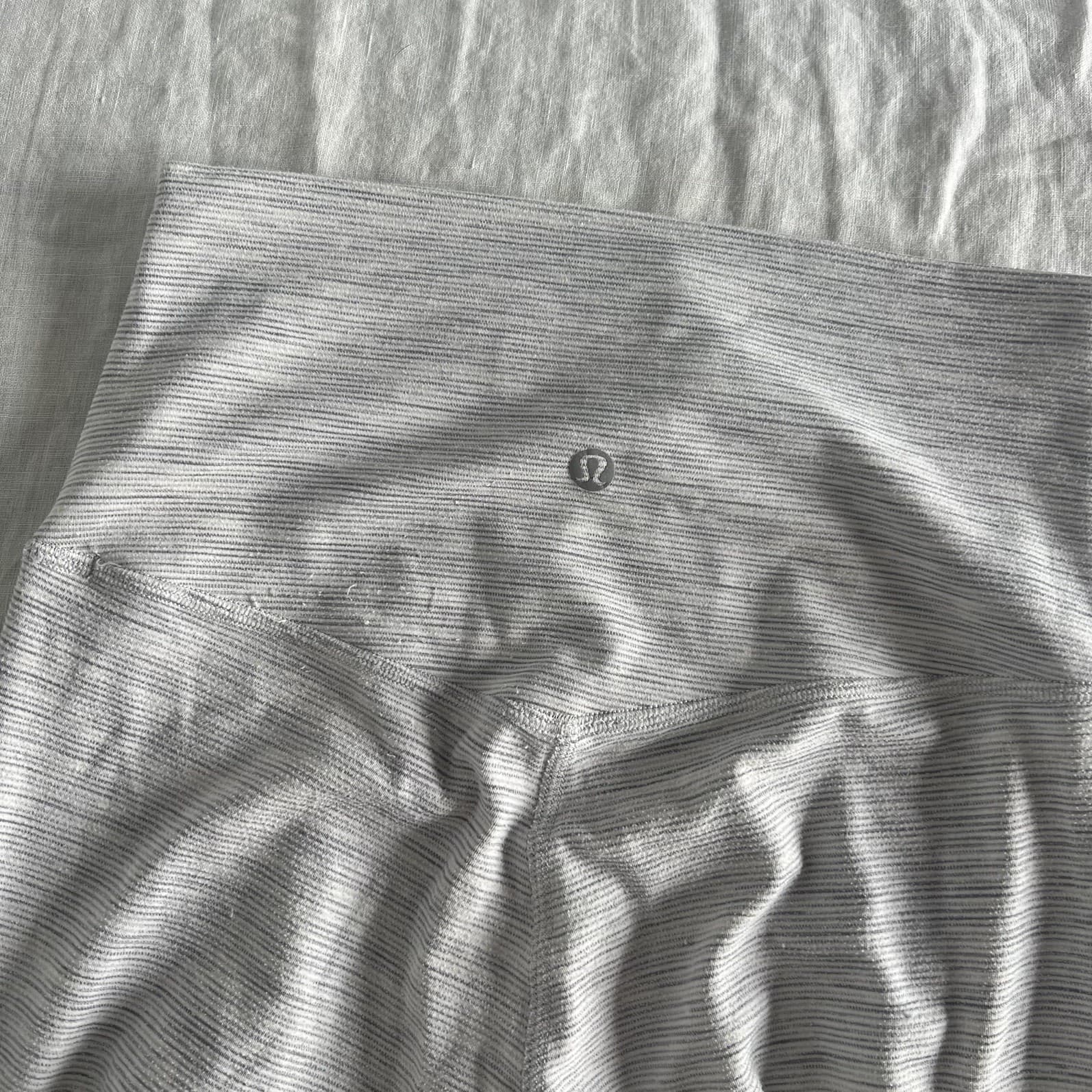 Lululemon Wunder Under High Rise Crop 21 Space Dye Grey White Leggings Size 4 8 — photo 4 of 6