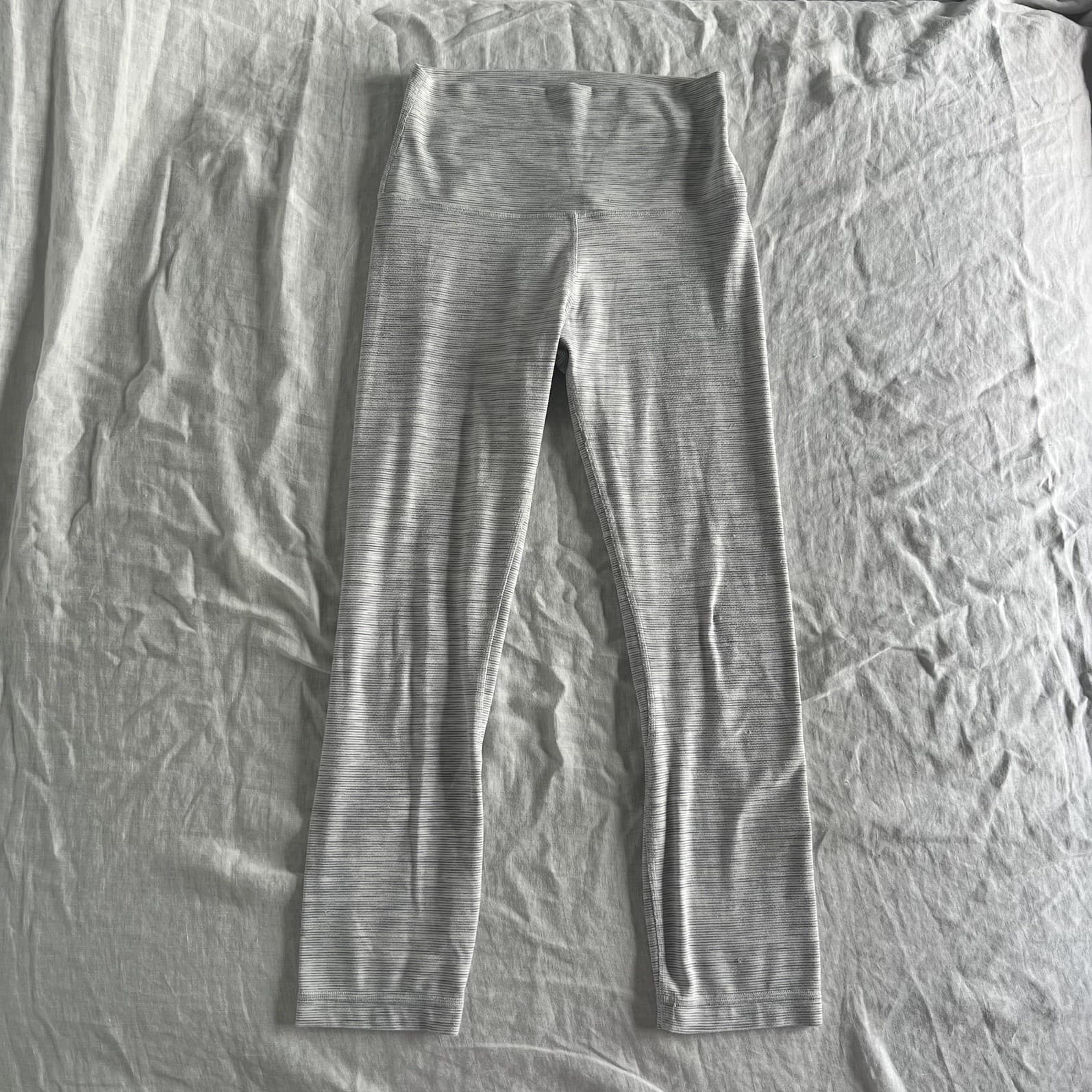 Lululemon Wunder Under High Rise Crop 21 Space Dye Grey White Leggings Size 4 8 — photo 6 of 6