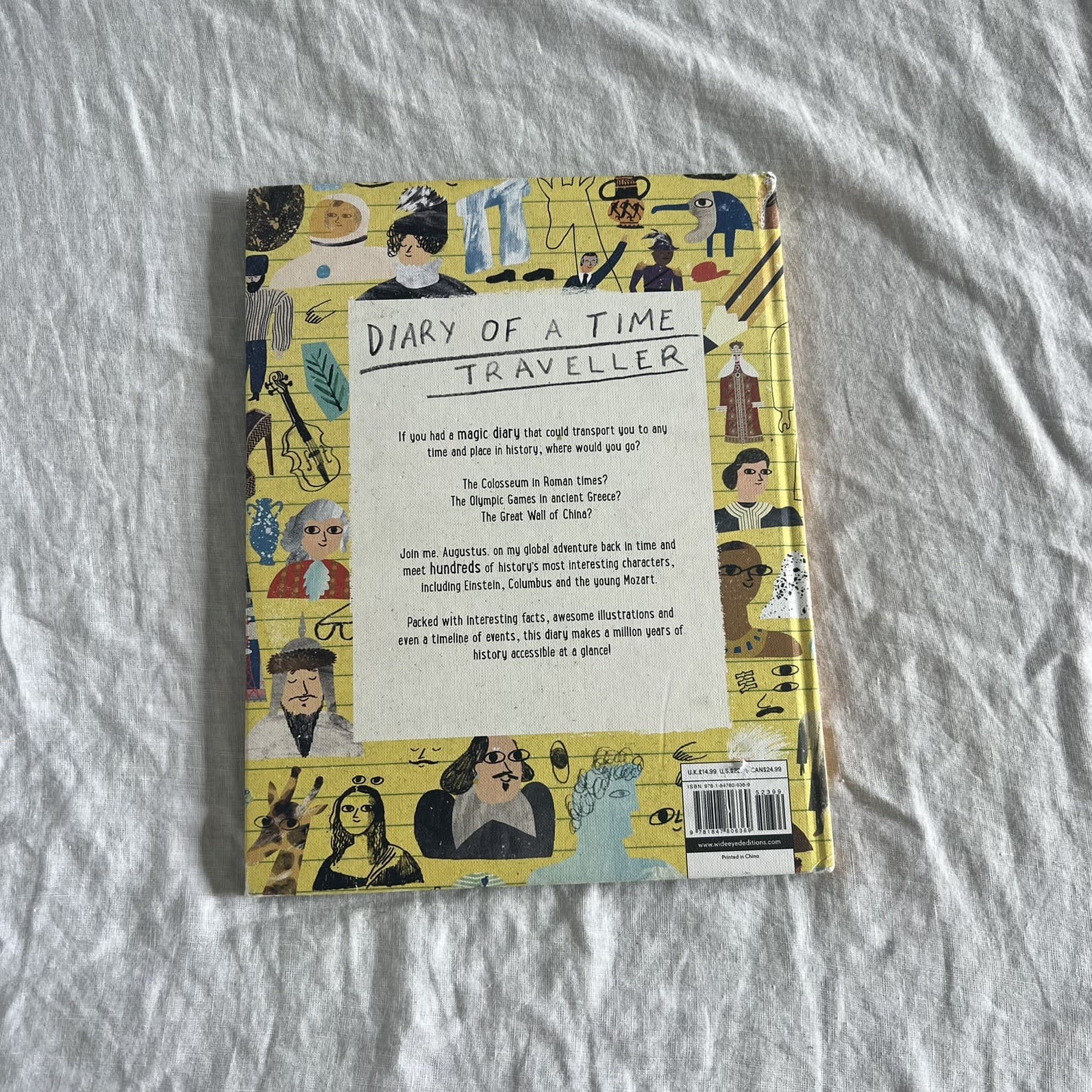 Diary of a Time Traveller Hardcover Book David Long Wide Eyed Kids History — photo 4 of 7