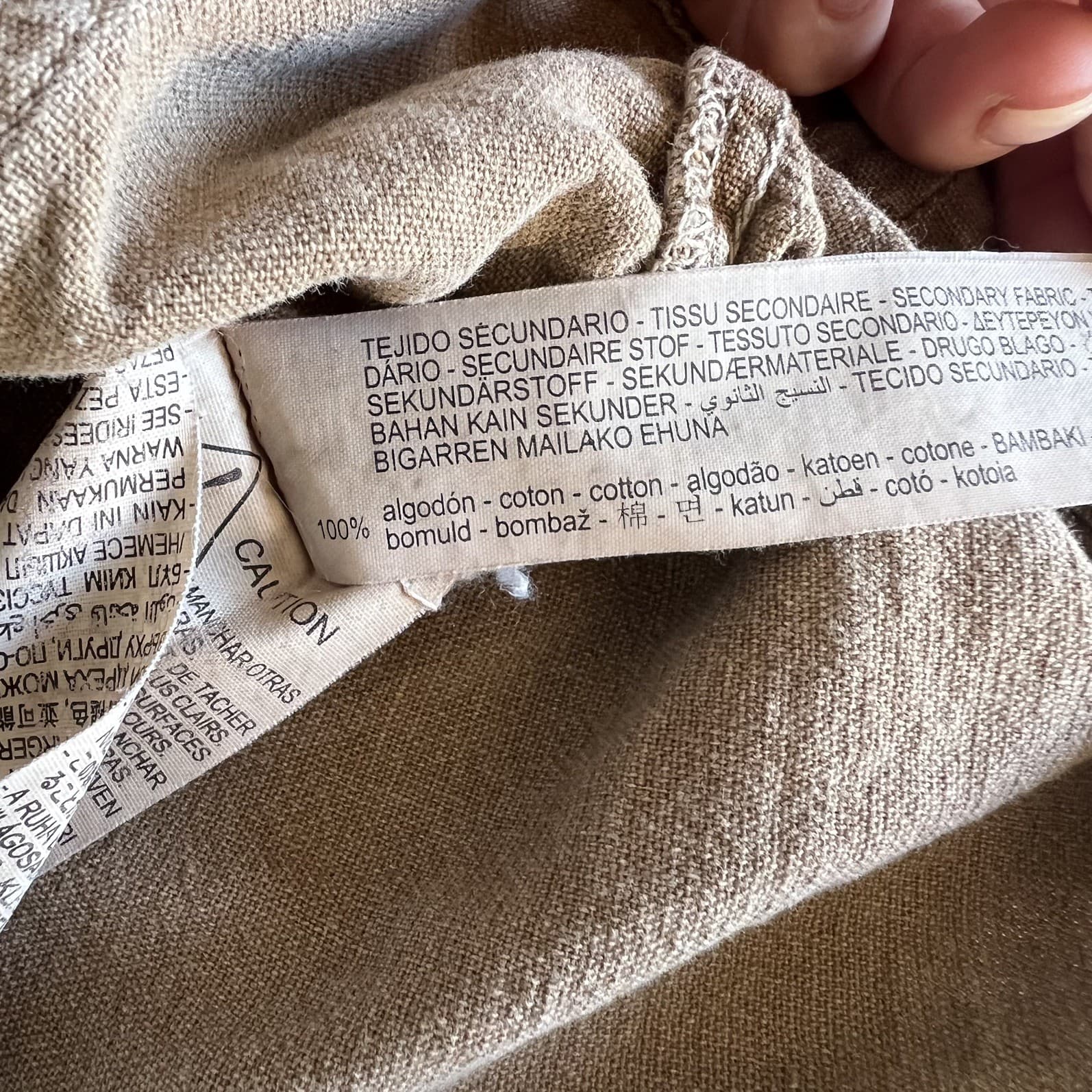 Zara Kids Girls Chore Jacket Size 6 Brown Cotton Canvas Utility Shacket Coat — photo 4 of 6