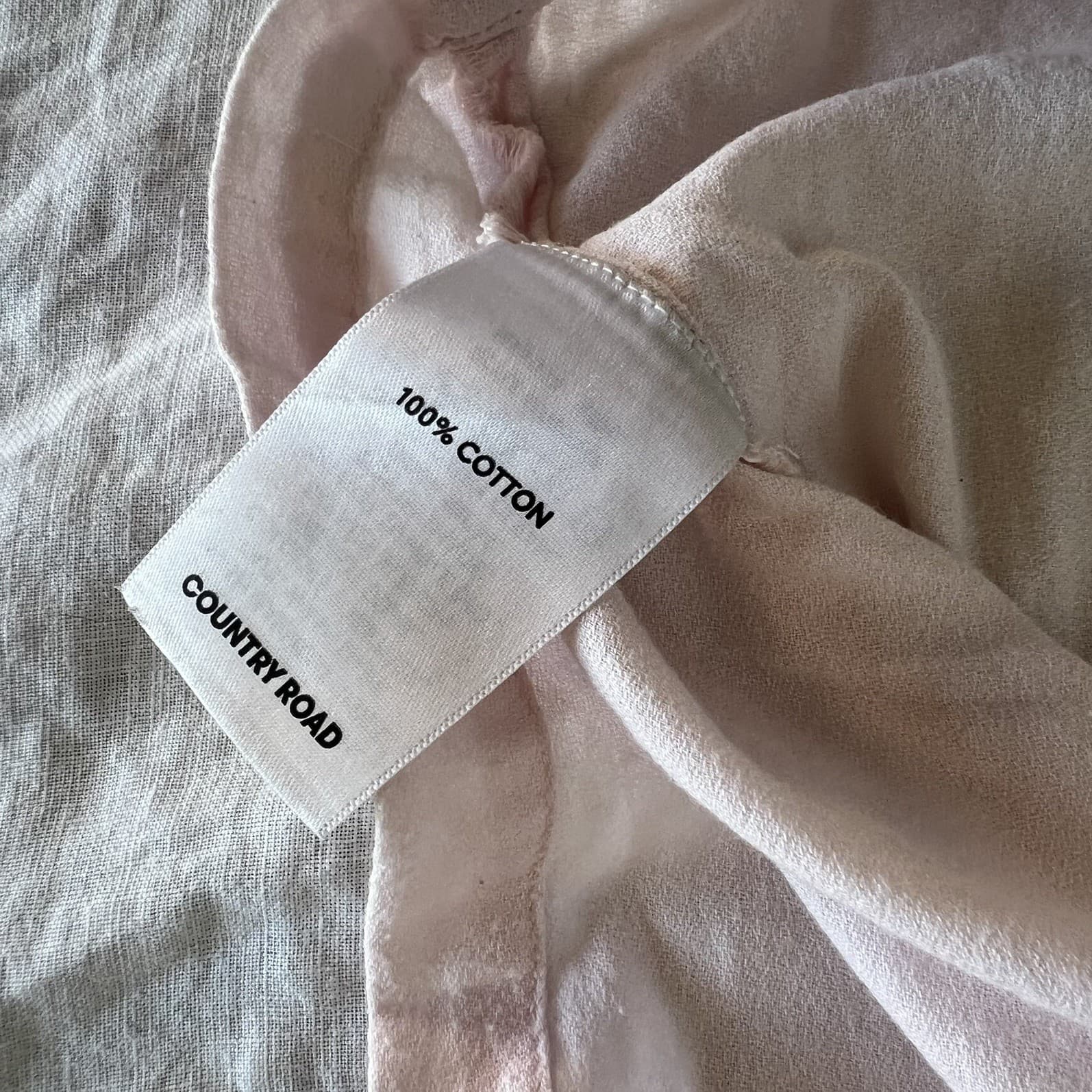 Country Road Girls Top Size 12 Pink Cotton Ruffle Flutter Sleeve Blouse Shirt — photo 5 of 6