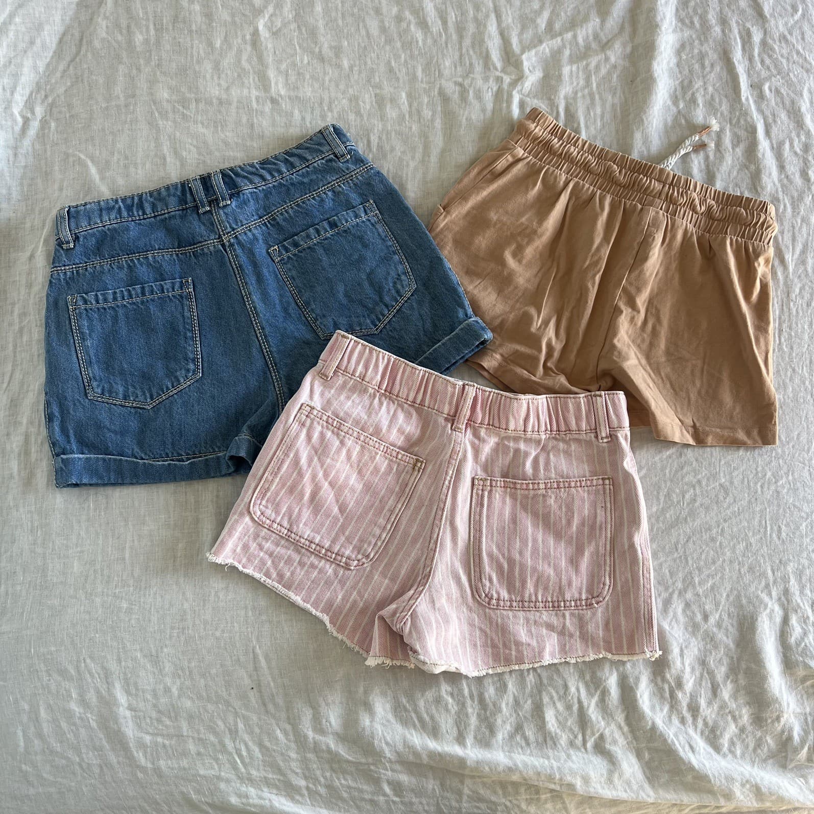 Girls Shorts Bundle Size 10 Zara Next Vintage Style Romantic Prairie Denim Pink — photo 3 of 3