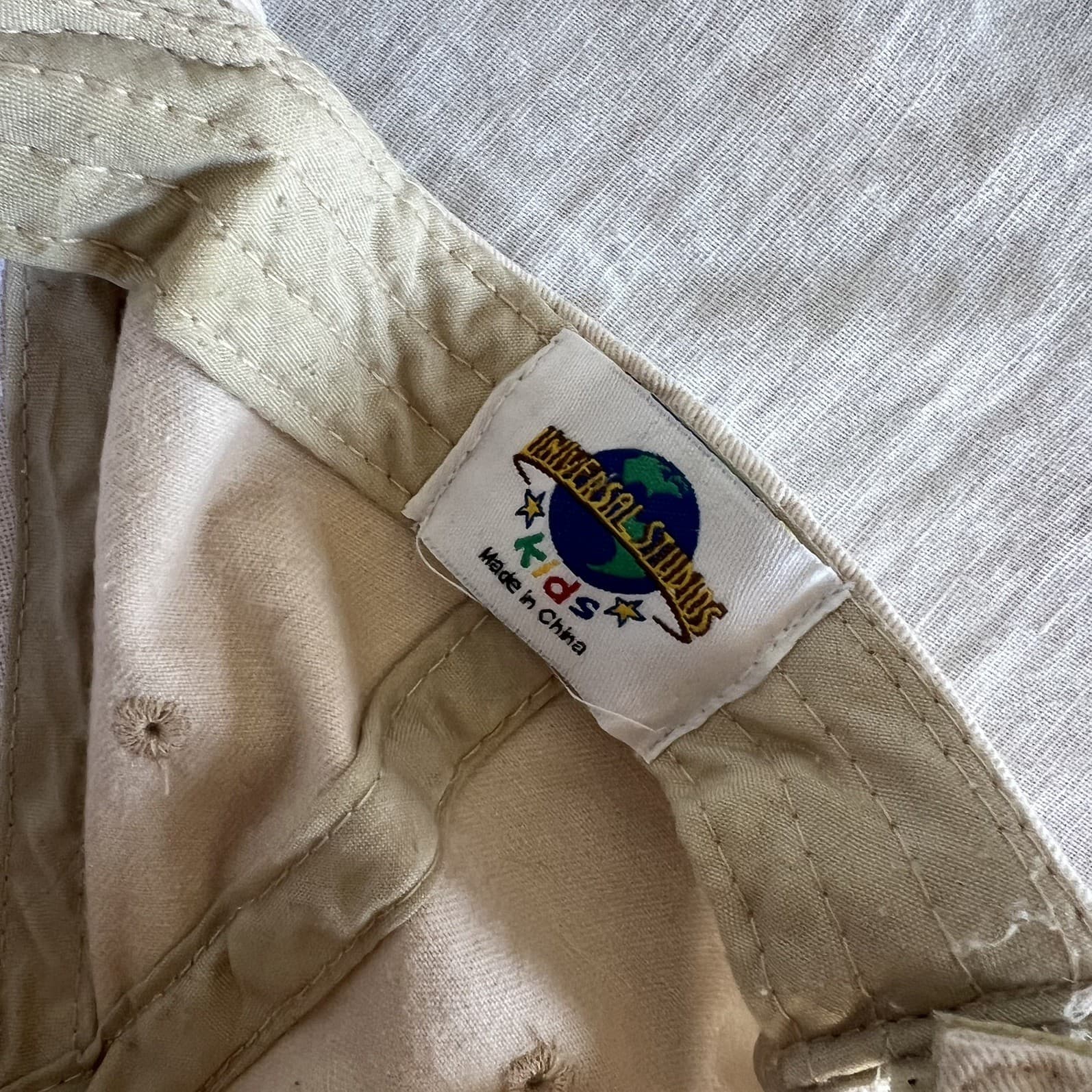 Universal Studios Kids Cap Hat Vintage 90s Beige Cotton Baseball Embroidered — photo 3 of 6