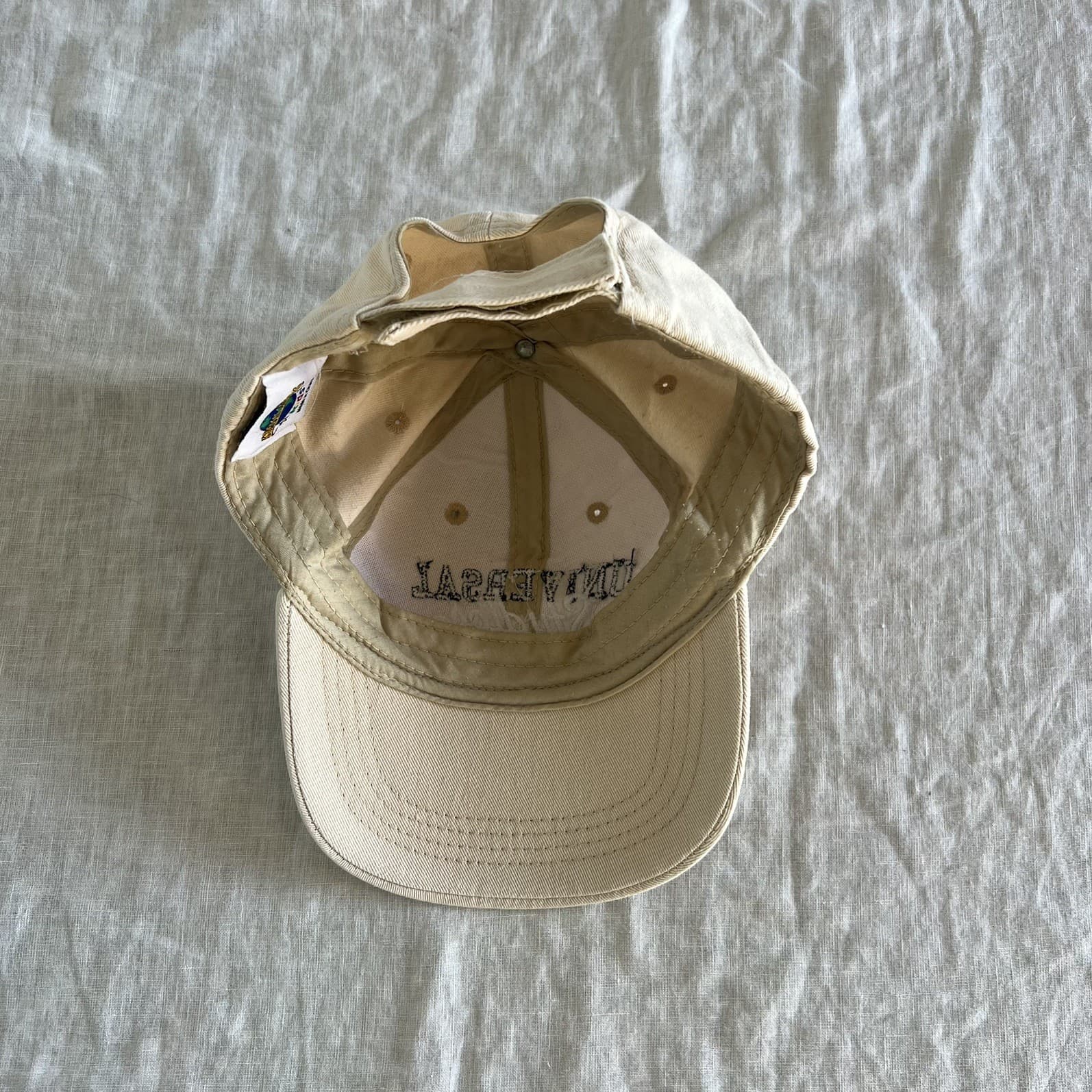 Universal Studios Kids Cap Hat Vintage 90s Beige Cotton Baseball Embroidered — photo 6 of 6