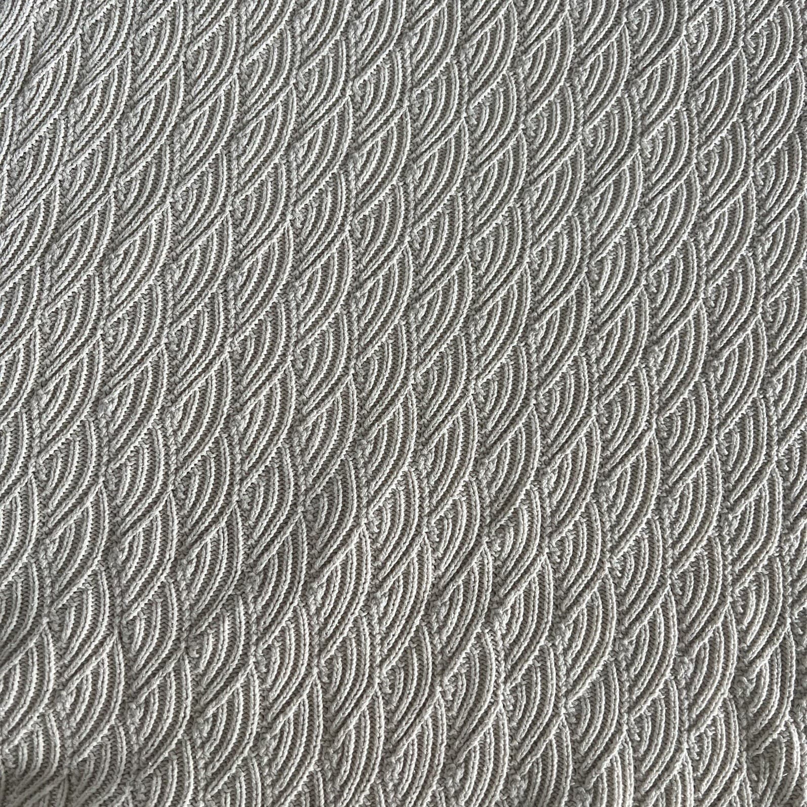 Seed Heritage Baby Blanket Cream Wave Knit 100% Cotton Nursery — photo 7 of 8