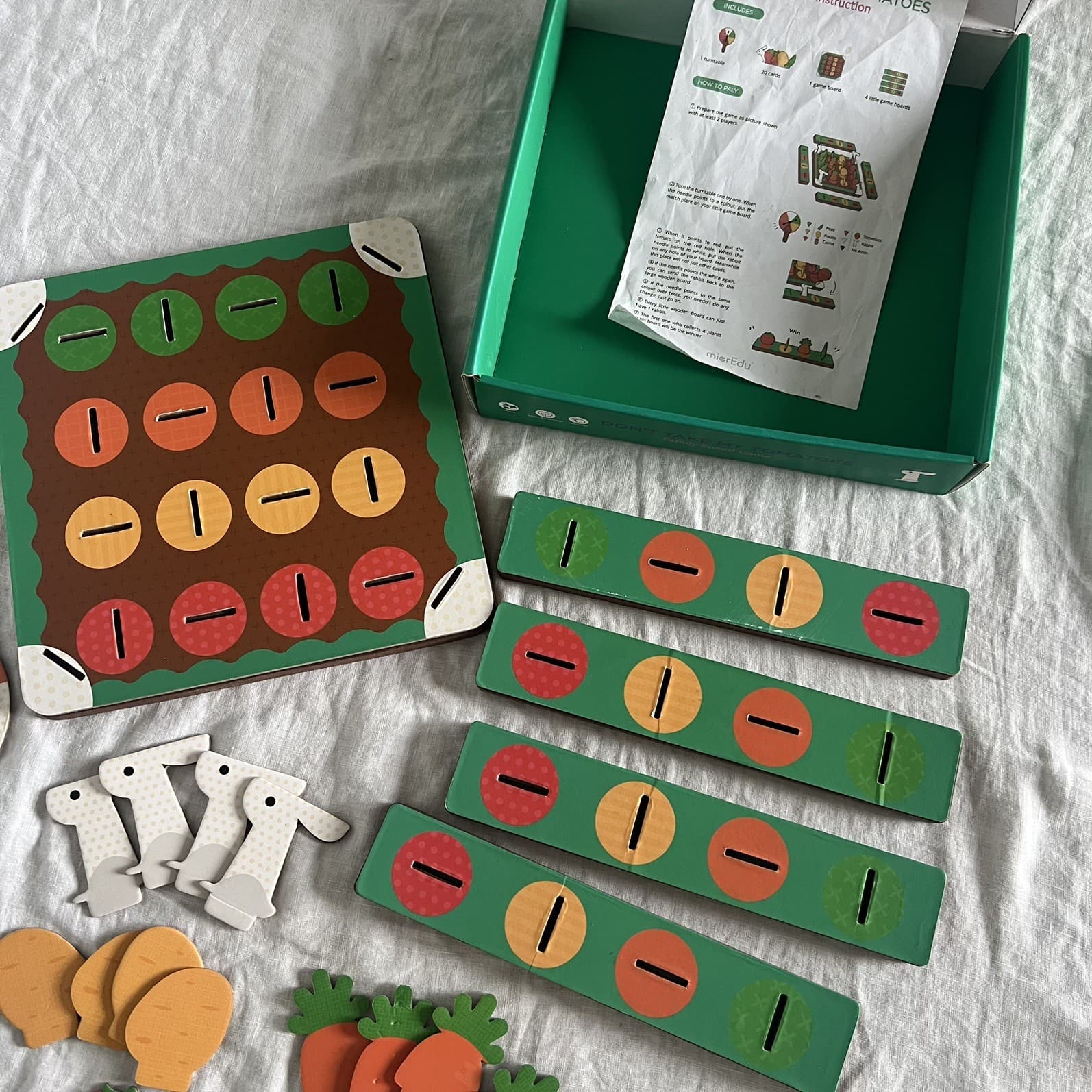 mierEdu Don’t Take My Tomatoes Family Speed Board Game Educational Kids Puzzle — photo 5 of 5