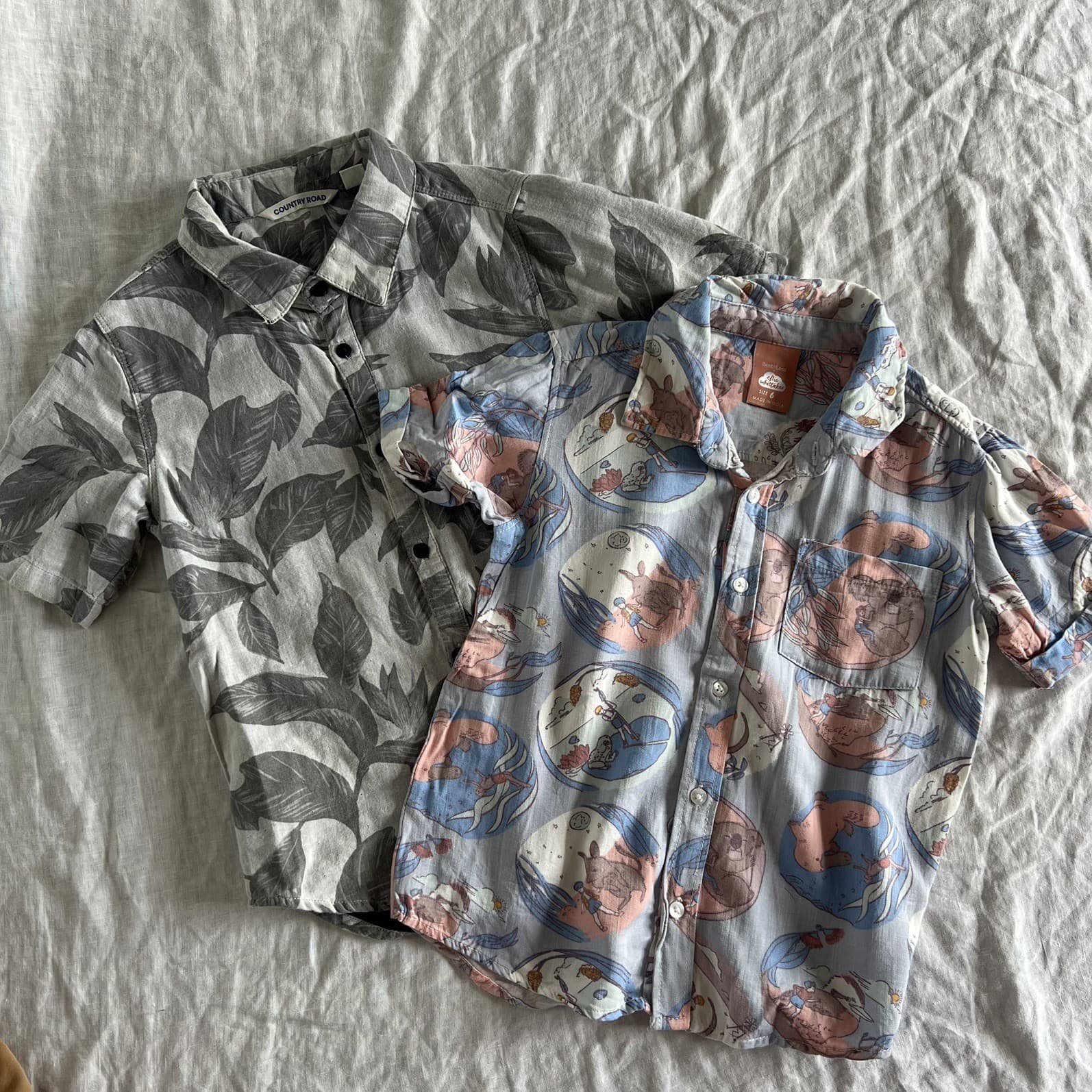Boys Size 6 Shirt Bundle Country Road Ellie Whittaker Australiana Linen Cotton — photo 1 of 3