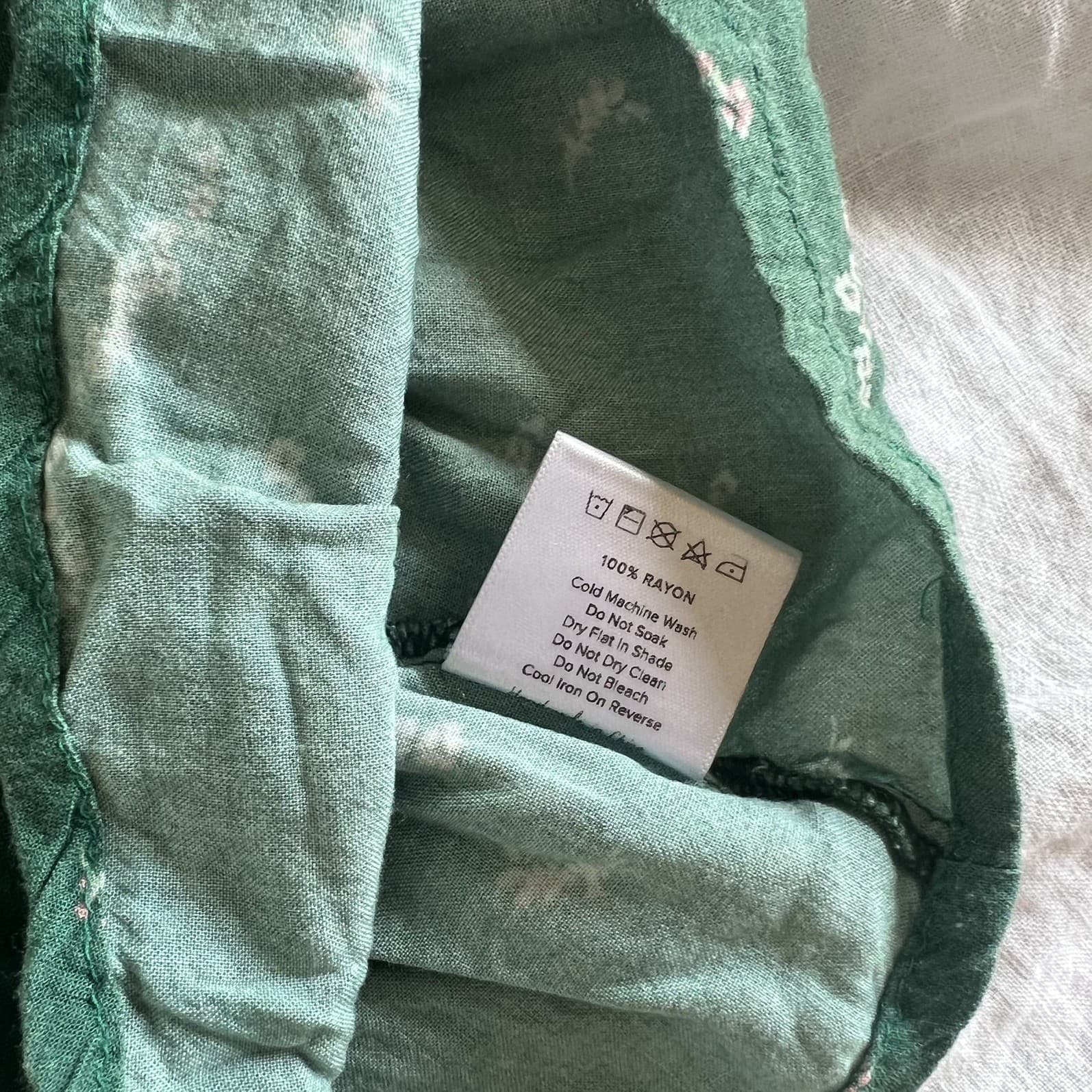 Little Auguste Girls Green Floral Maxi Dress Size 5 6 Rayon Prairie Boho Shirred — photo 3 of 7
