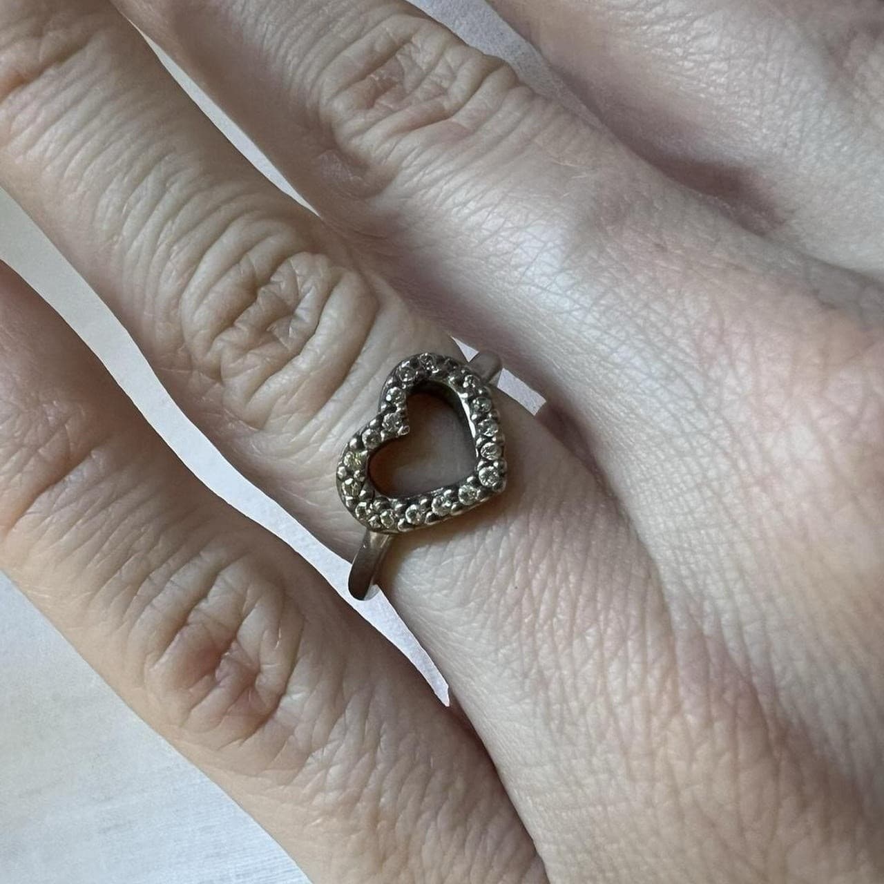 Pandora Sterling Silver Ring I 48 Open Heart 925 Band Delicate Fine Jewellery — photo 2 of 6