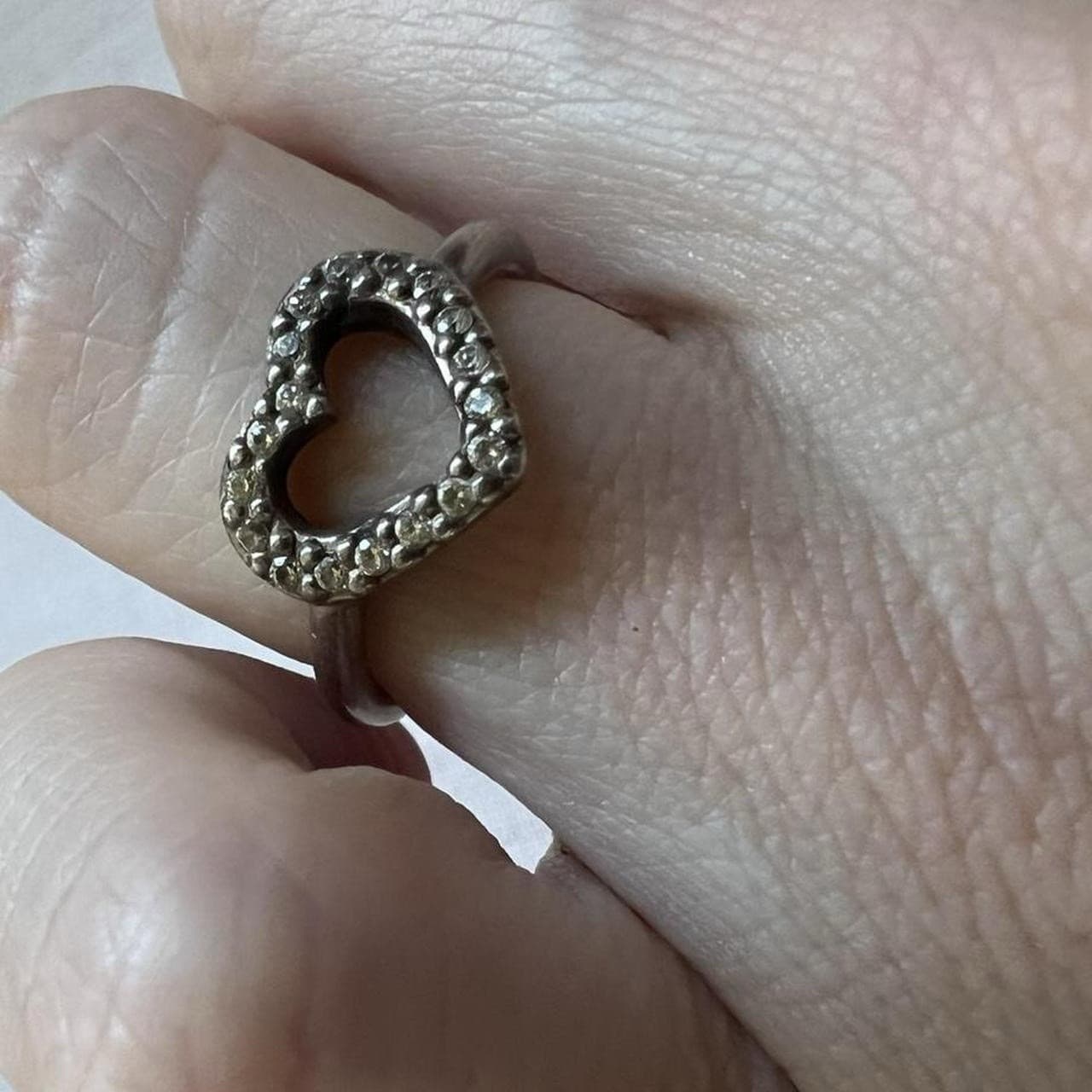Pandora Sterling Silver Ring I 48 Open Heart 925 Band Delicate Fine Jewellery — photo 3 of 6
