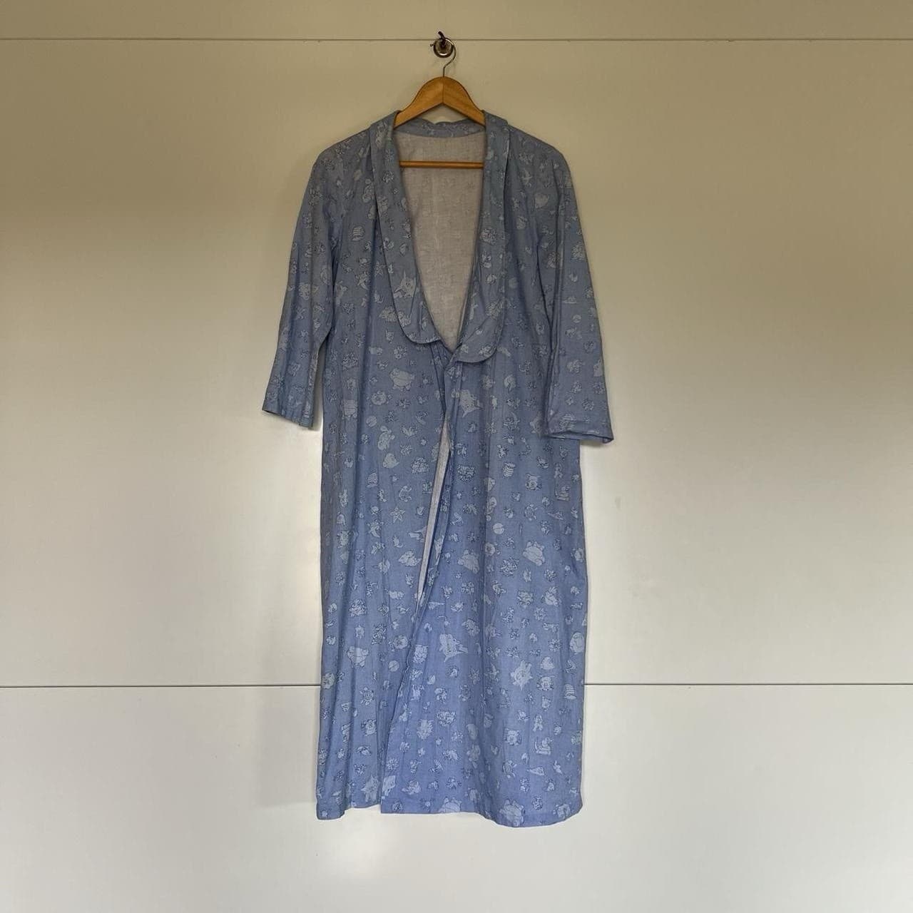 Vintage 90s Pokemon Japanese Yukata Robe Nemaki Gen 1 Anime Blue Cotton Grail OS — photo 3 of 8