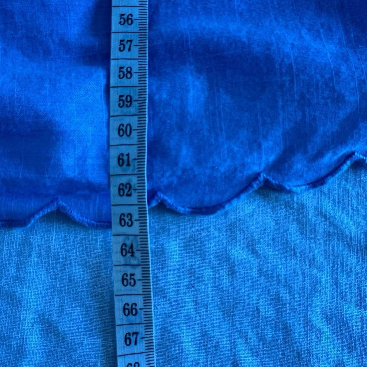 Vintage Mantaray Blue Cotton Top 8 Embroidered Babydoll Cami Cottagecore Boho — photo 6 of 7