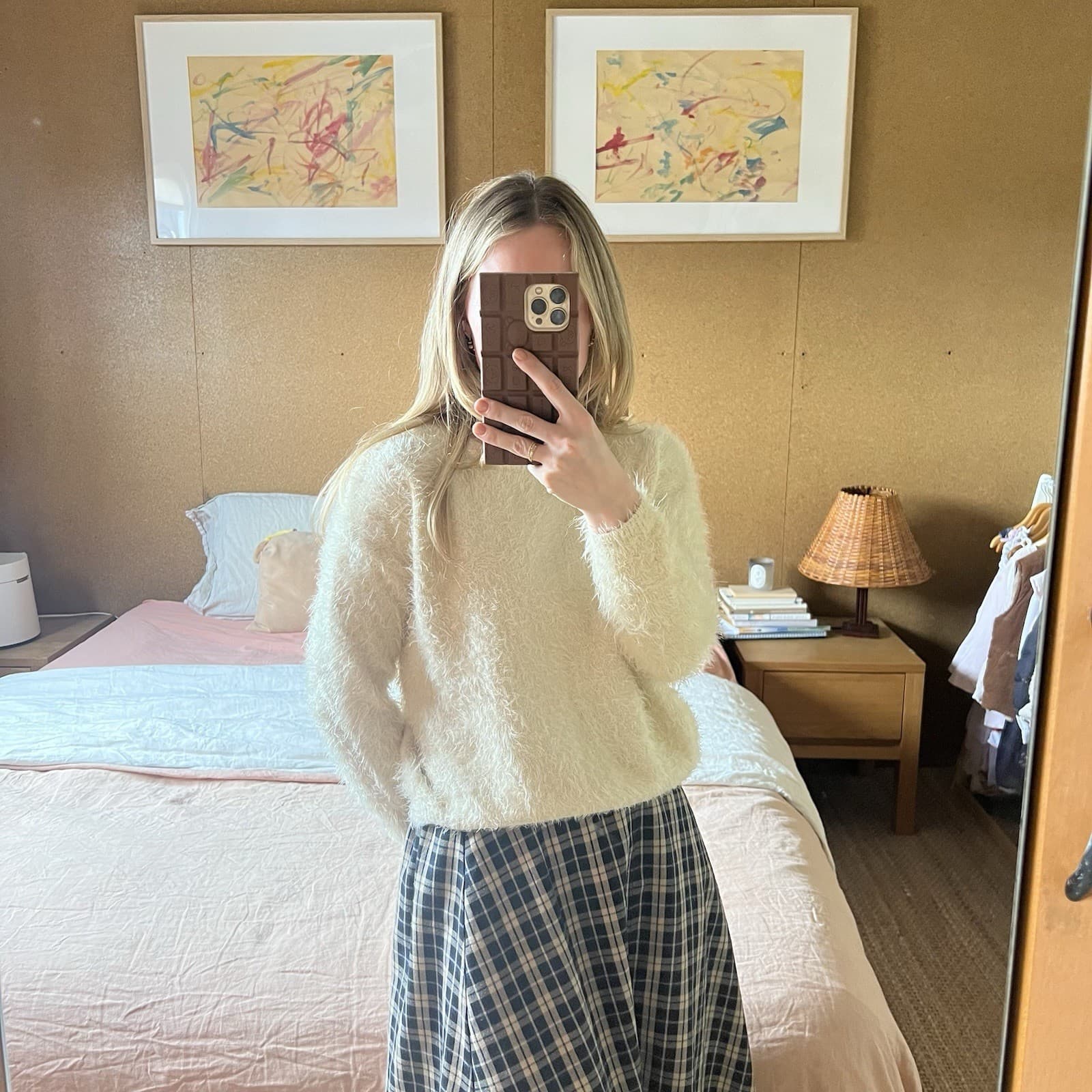 Tokyo Boutique Cream Eyelash Fuzzy Knit Sweater XS Cropped Fluffy Balletcore — photo 1 of 10