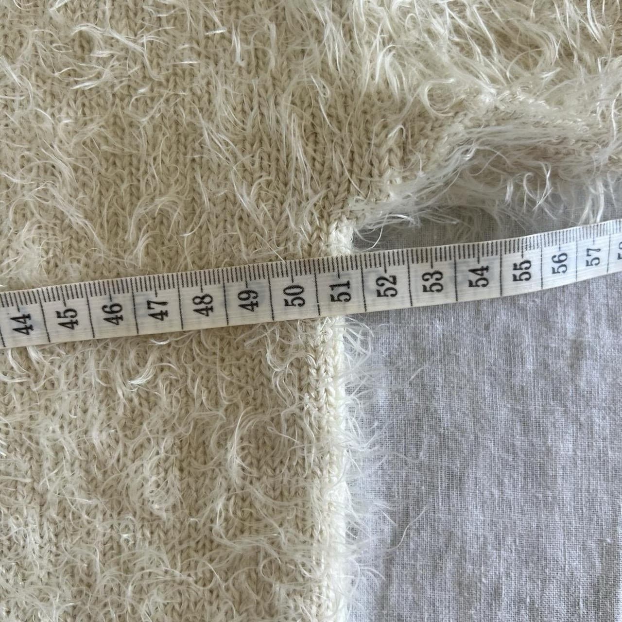 Tokyo Boutique Cream Eyelash Fuzzy Knit Sweater XS Cropped Fluffy Balletcore — photo 7 of 10