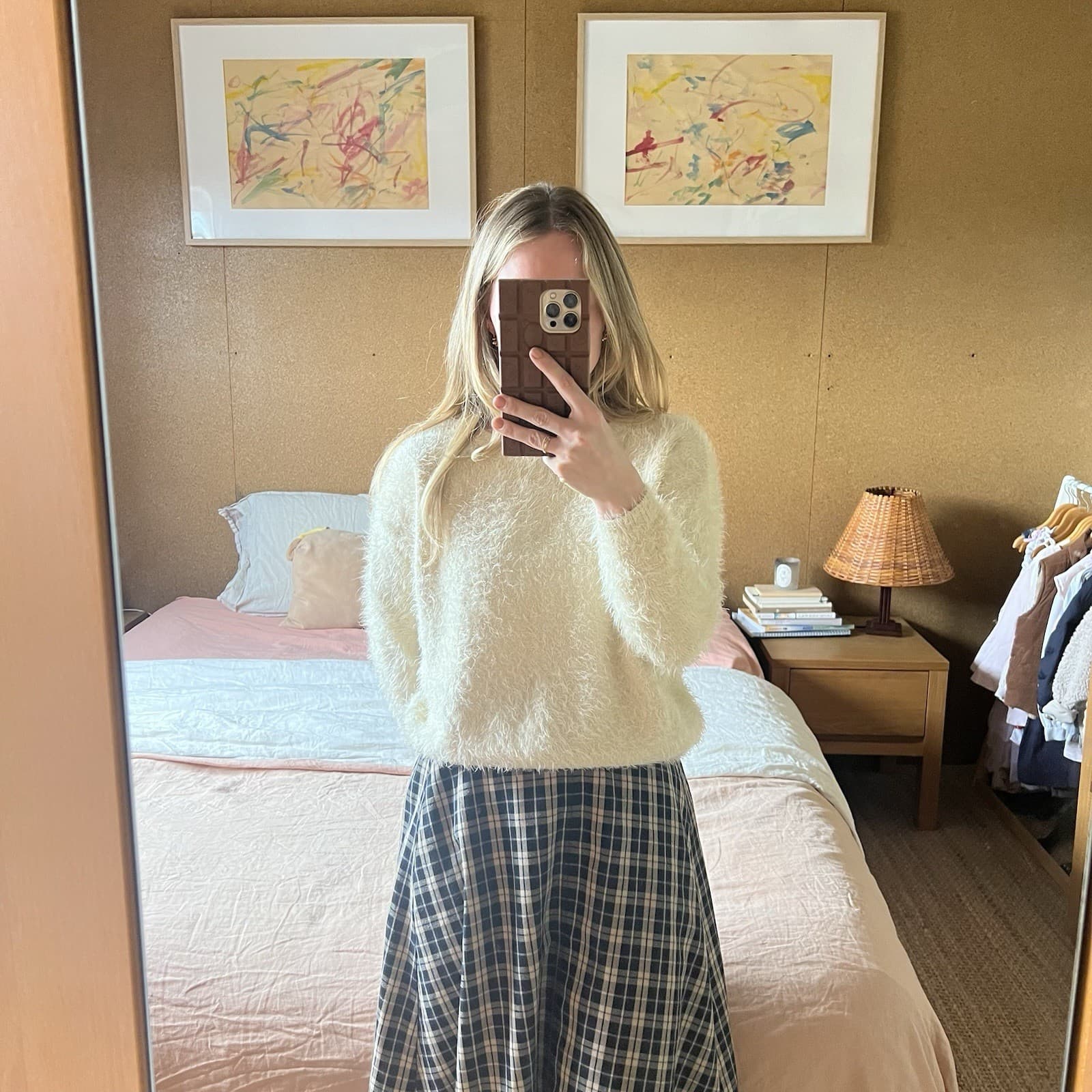 Tokyo Boutique Cream Eyelash Fuzzy Knit Sweater XS Cropped Fluffy Balletcore — photo 9 of 10