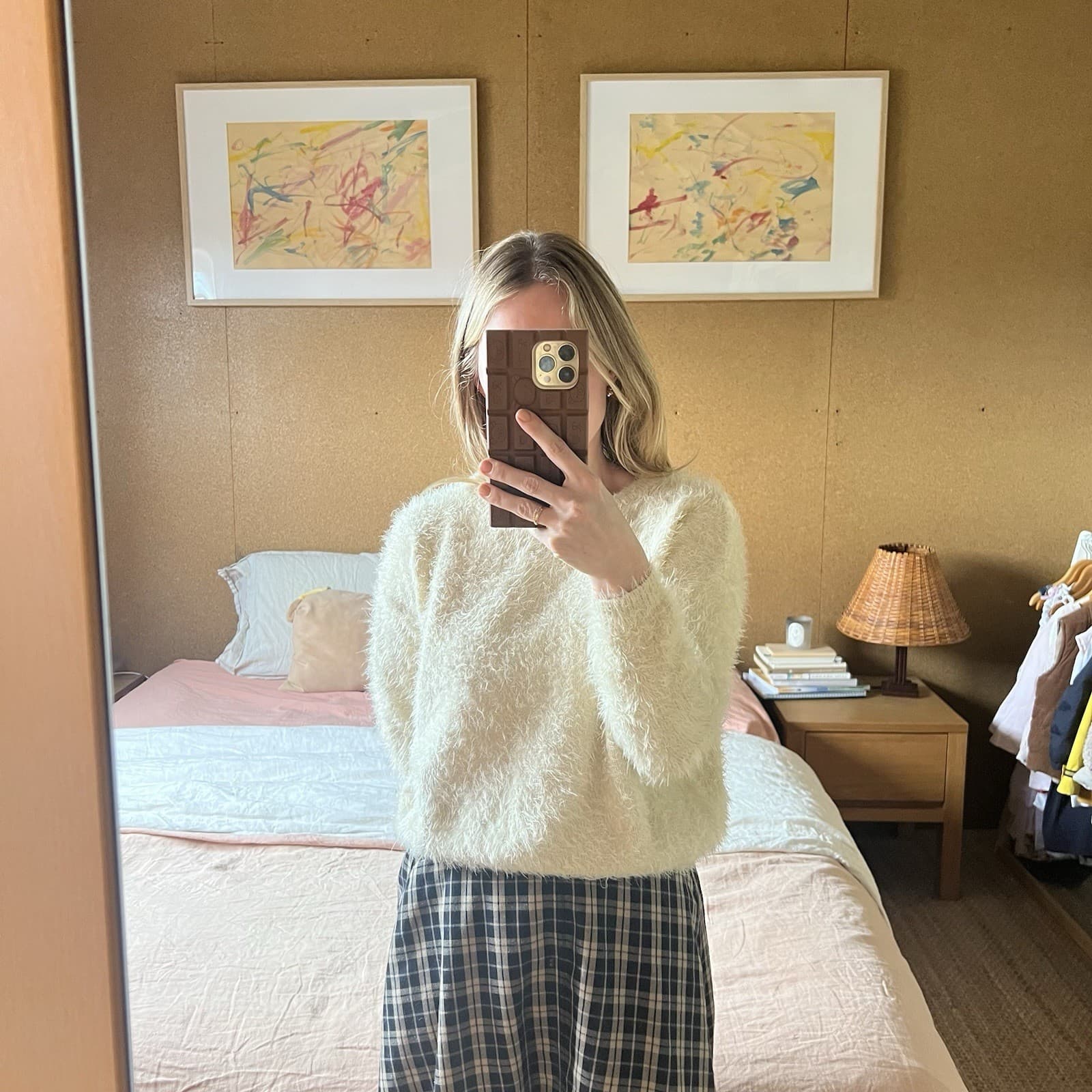 Tokyo Boutique Cream Eyelash Fuzzy Knit Sweater XS Cropped Fluffy Balletcore — photo 10 of 10