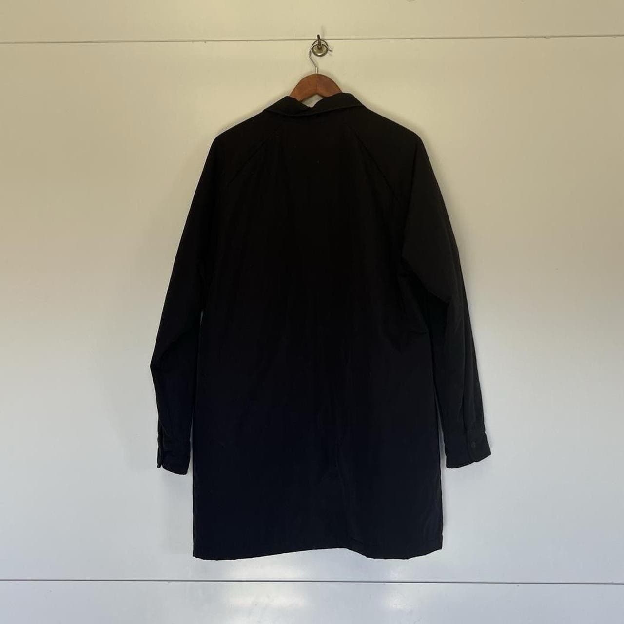 Levis Ellis Black Quilted Coach Jacket M Longline Thermolite Wind Resistant Coat — photo 4 of 9