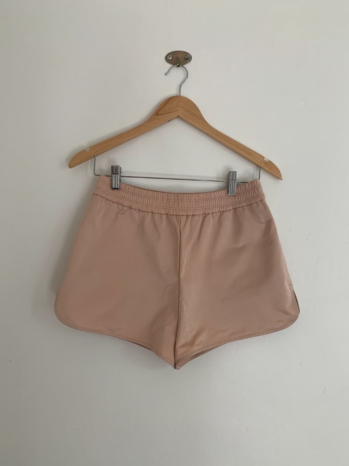 T by Alexander Wang Pink Satin Track Shorts XS AU 6 8 Running Y2K Coquette — photo 2 of 14