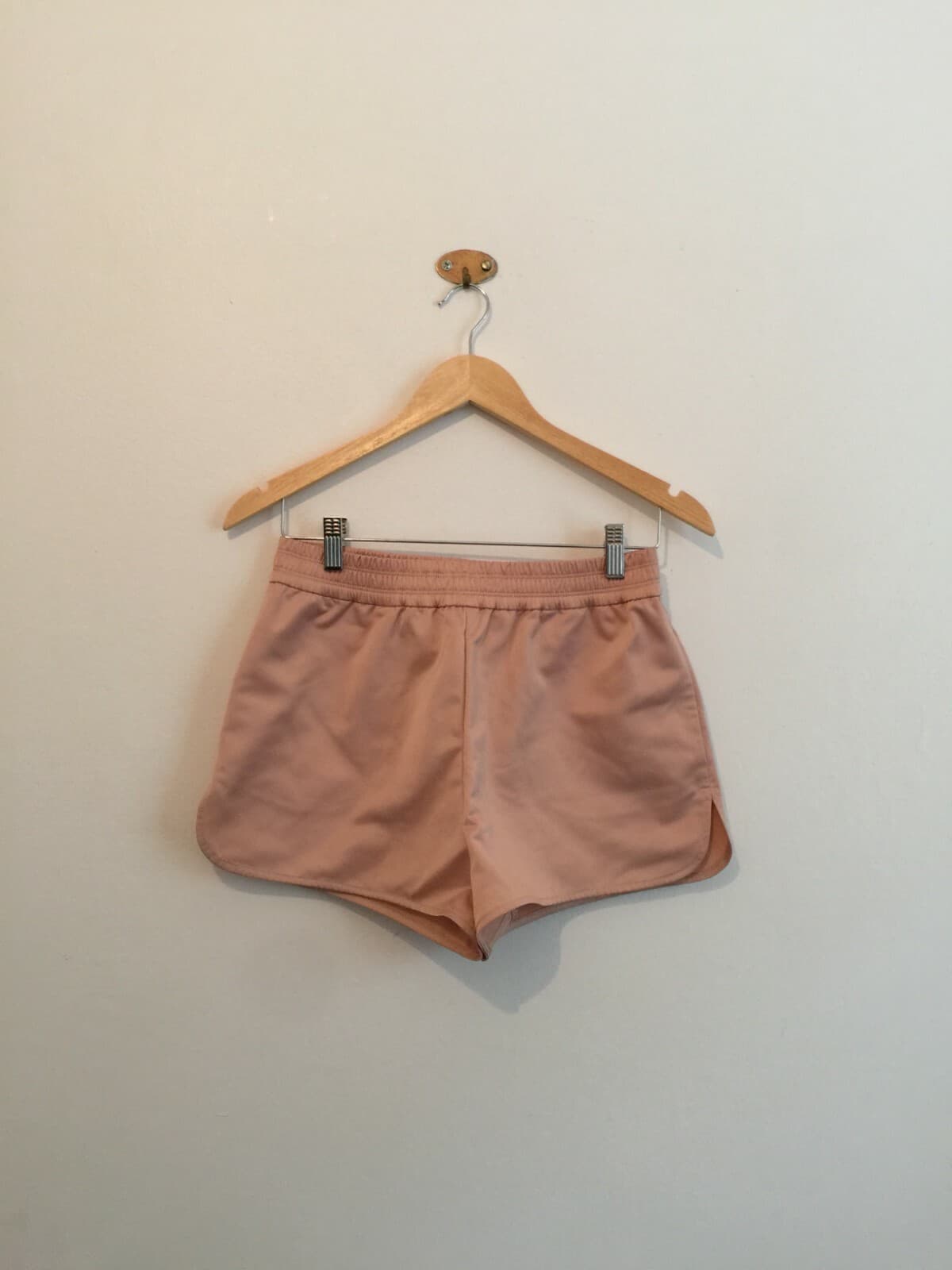 T by Alexander Wang Pink Satin Track Shorts XS AU 6 8 Running Y2K Coquette — photo 4 of 14