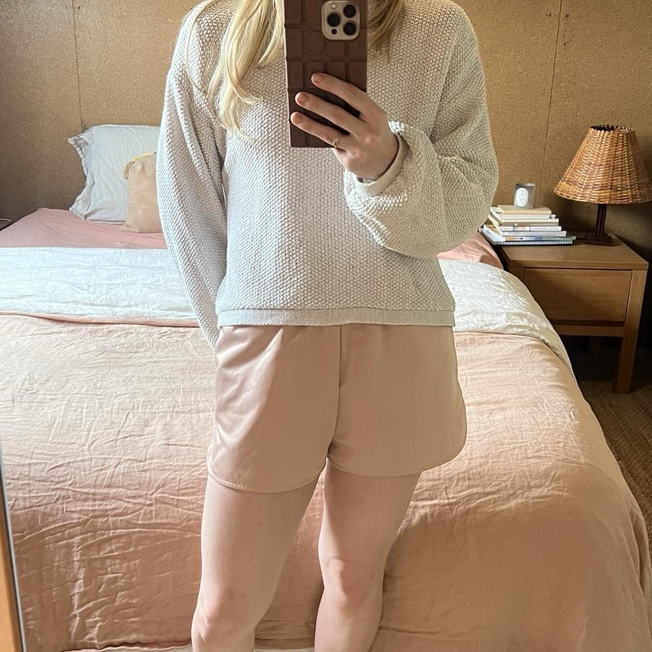 T by Alexander Wang Pink Satin Track Shorts XS AU 6 8 Running Y2K Coquette — photo 10 of 14