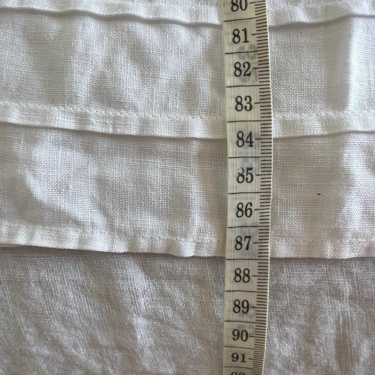 Great Plains London White Linen Dress S Prairie Scalloped Pintuck Pocket Smock — photo 6 of 7