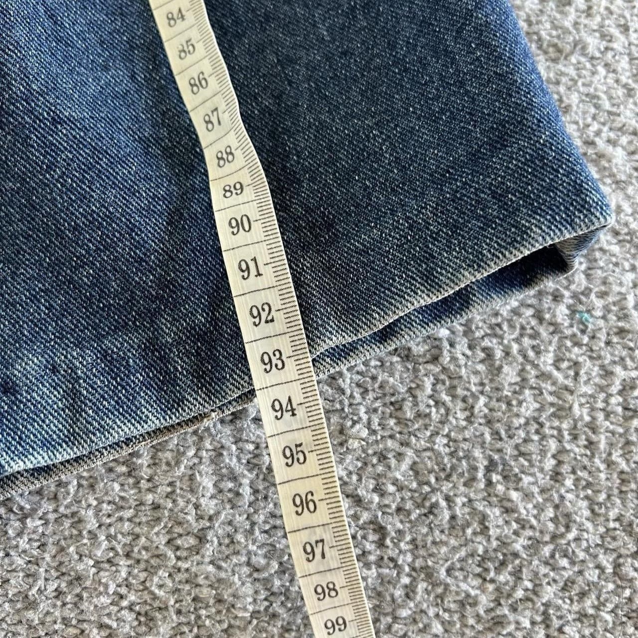 Vintage Thomas Cook Cotton Wool Denim Jeans 6 High Waisted Straight Leg Blue 90s — photo 6 of 11