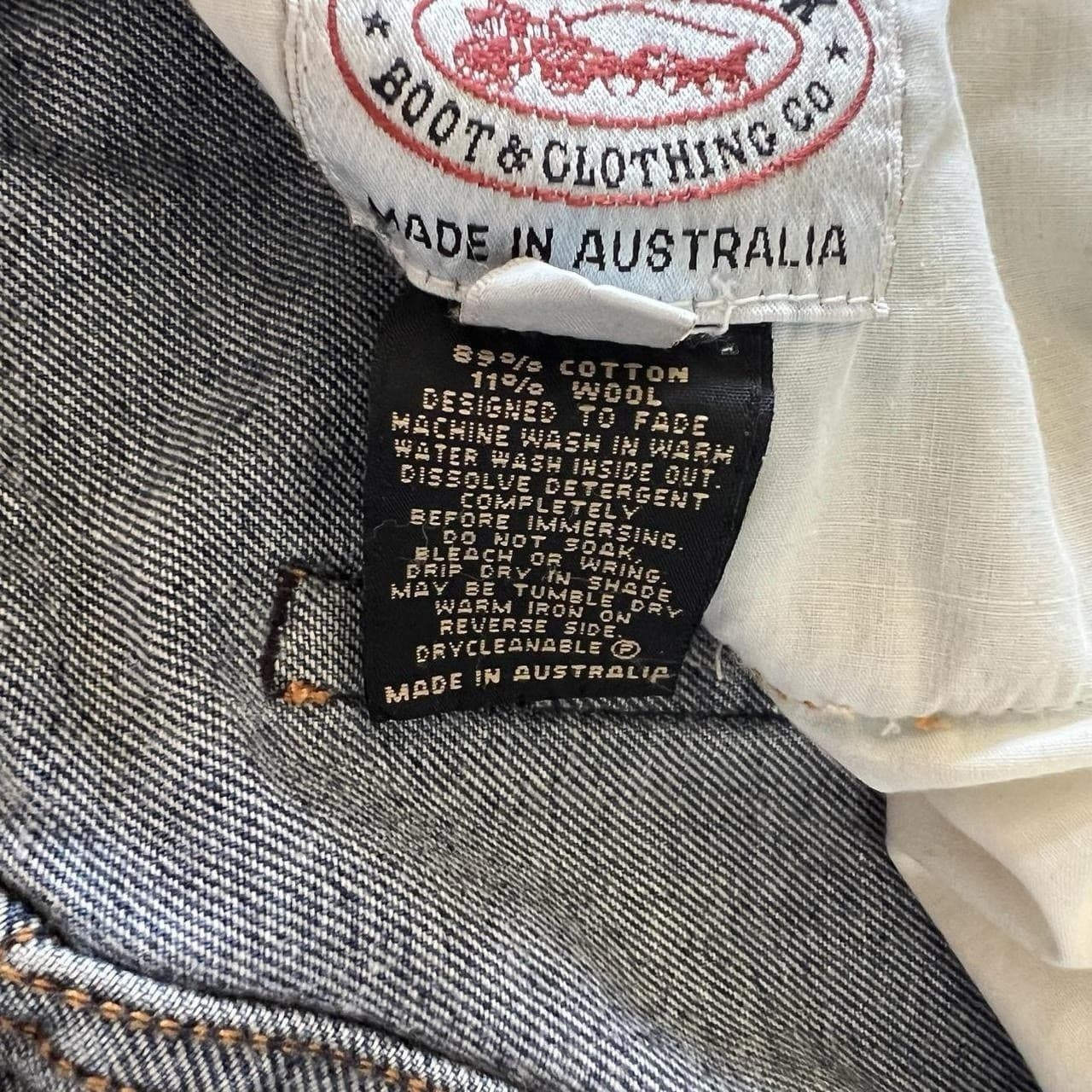 Vintage Thomas Cook Cotton Wool Denim Jeans 6 High Waisted Straight Leg Blue 90s — photo 8 of 11