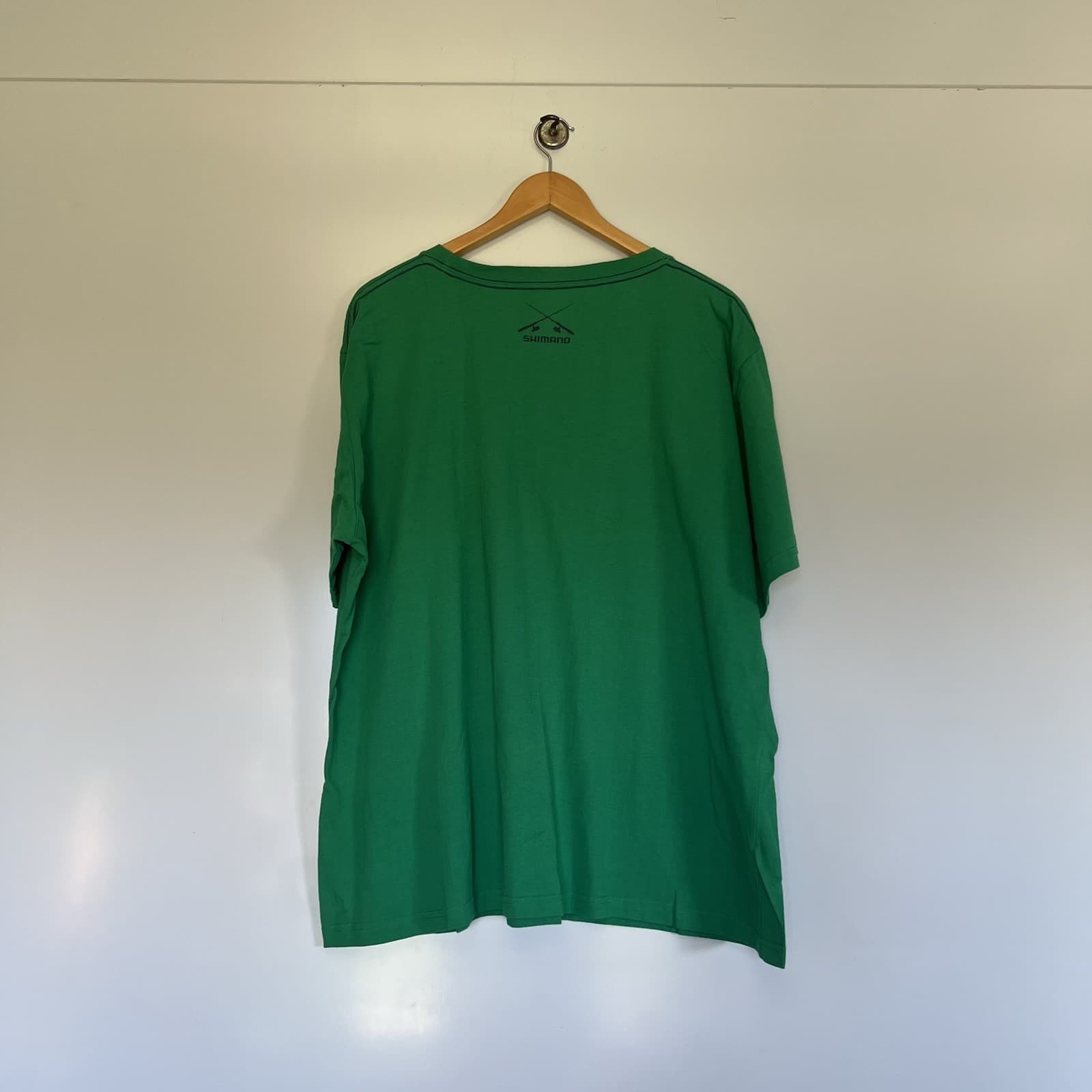 Shimano Fishing T-Shirt Size 2XL Green Outdoors Casual Cotton Camping — photo 4 of 7
