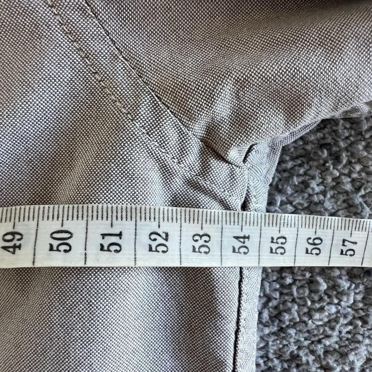 Uniqlo Men M Grey Oxford Shirt Slim Fit Cotton Button Down Long Sleeve Casual — photo 6 of 10