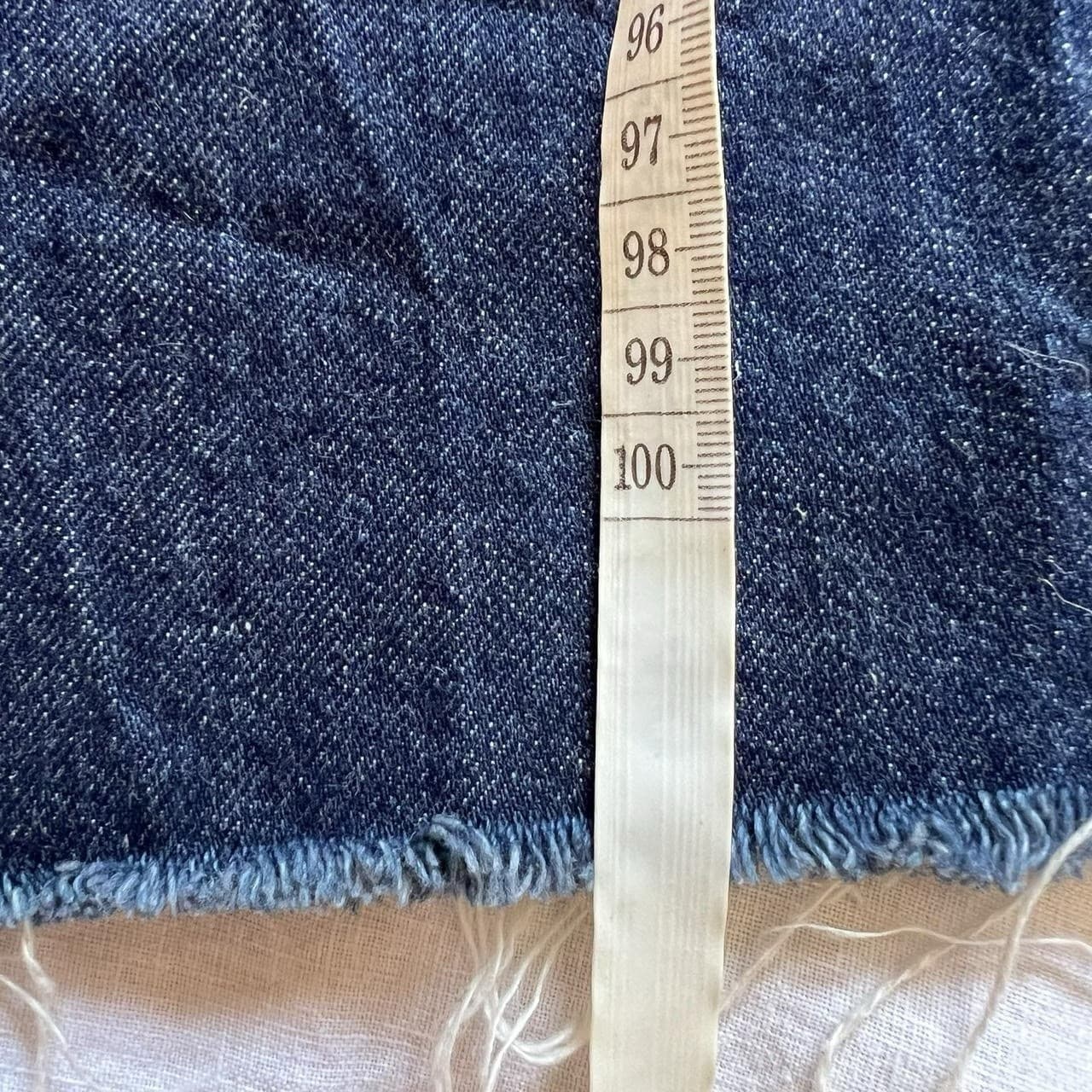 Uniqlo U Wide Leg Jeans Dark Indigo High Waisted Japanese Minimalism Raw Hem 6 — photo 6 of 8