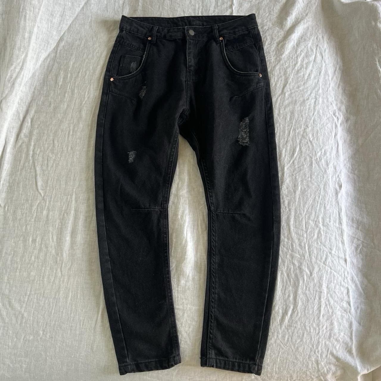 Dricoper Denim Lo Slung Baggy Jeans Washed Black Dropped Crotch Grunge 8 26 — photo 1 of 8