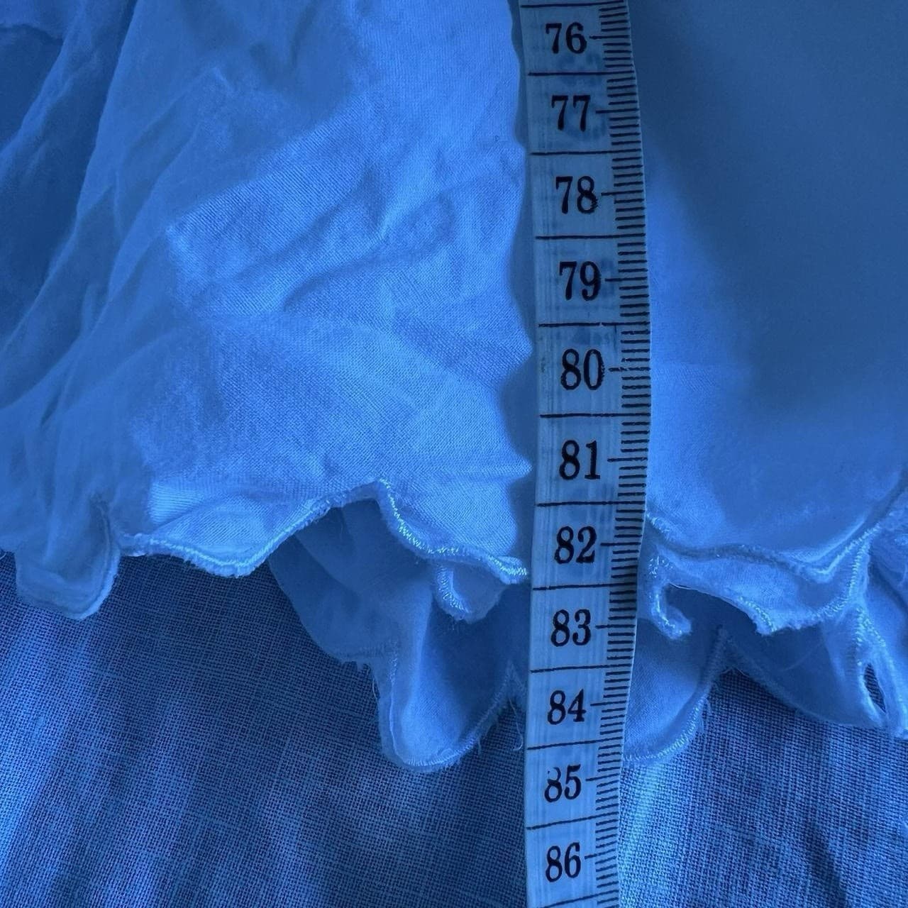 Vintage Gordon Smith White Cotton Tiered Maxi Skirt Boho Y2K Euro Summer 10 — photo 7 of 8