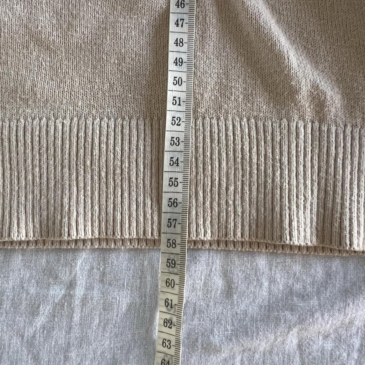 Piper Oatmeal Knit Sweater Cotton Wool Cashmere Puff Sleeve Ribbed Cuff Size XS — photo 7 of 8