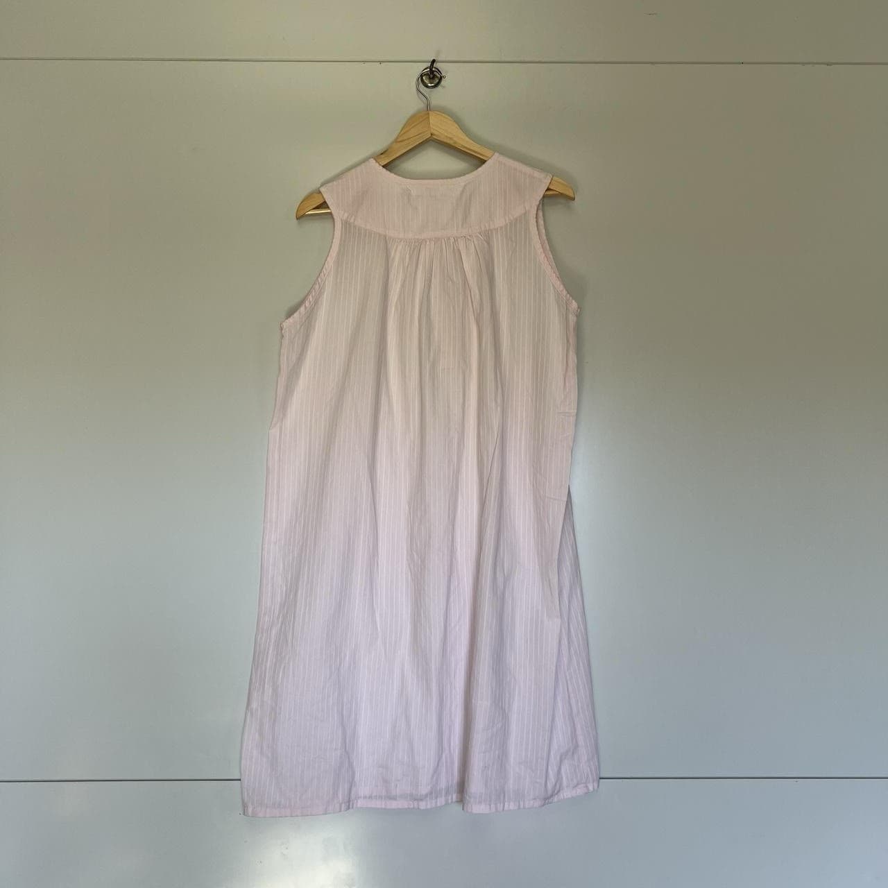 Vintage Givoni Pink Cotton Blend Nightie Dress Embroidered Cottagecore Boho M 12 — photo 4 of 8