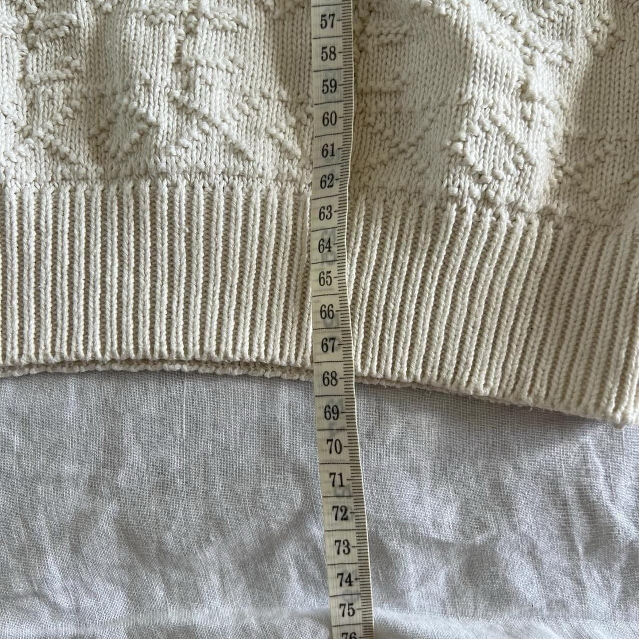 Vintage Katies 90s Cream Cotton Textured Knit Jumper Heirloom Cottagecore 16 L — photo 6 of 8
