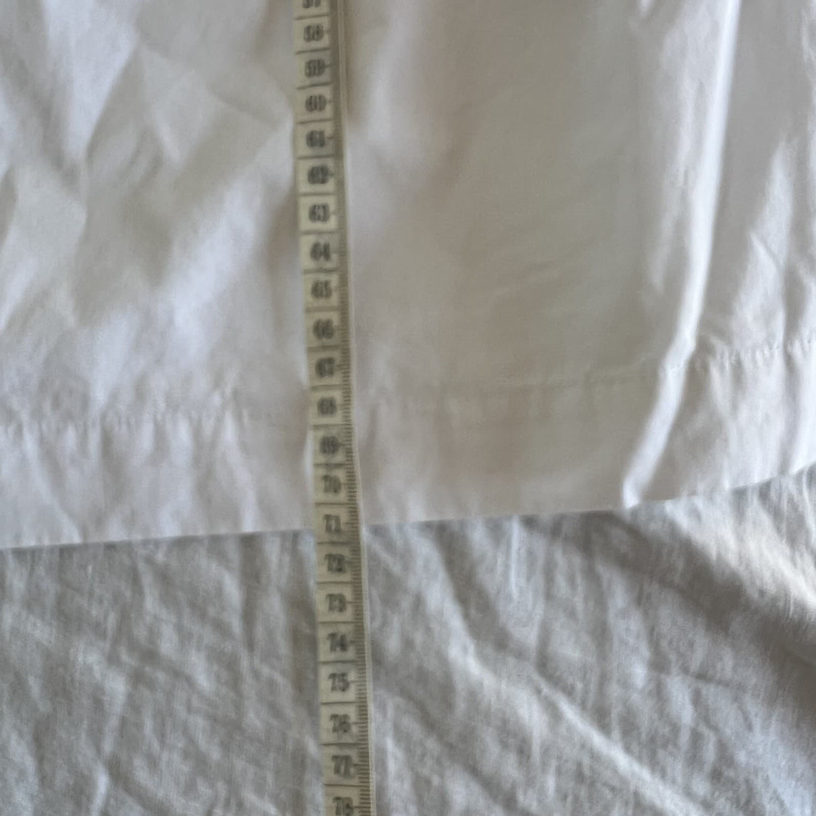 Foemina Izzy White Organic Cotton Poplin Tunic Top V Neck Side Tie Luxury 14 L — photo 5 of 9