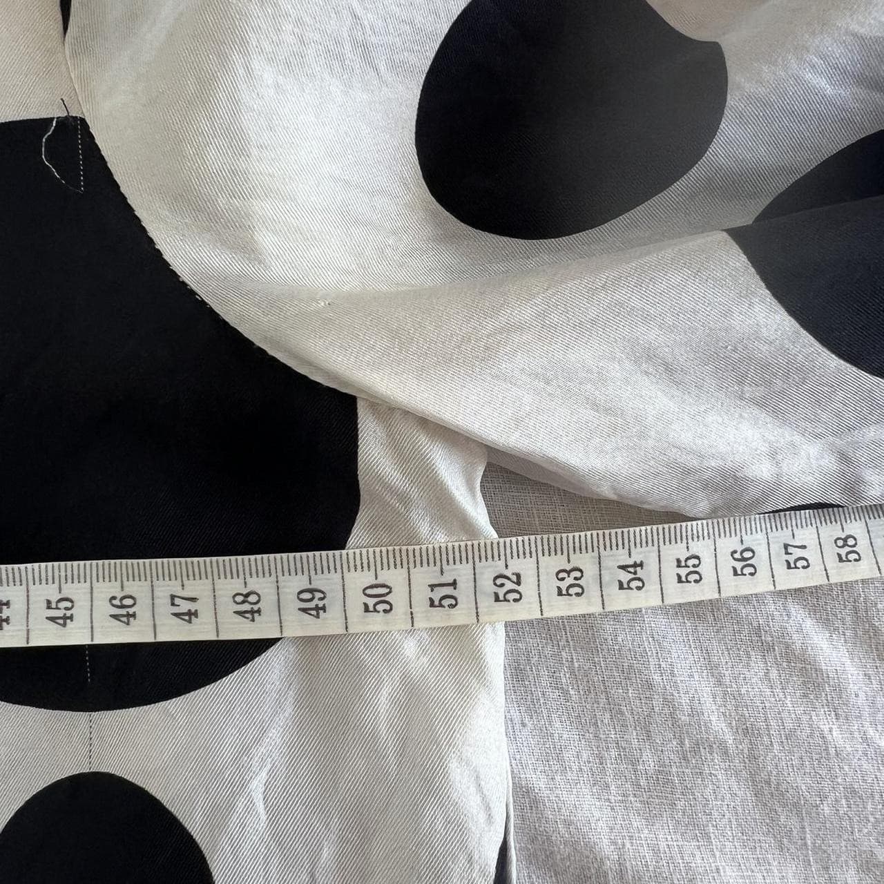 Macgraw 100% Silk Polka Dot Blouse Peter Pan Collar Black White Shirt Medium M — photo 4 of 8