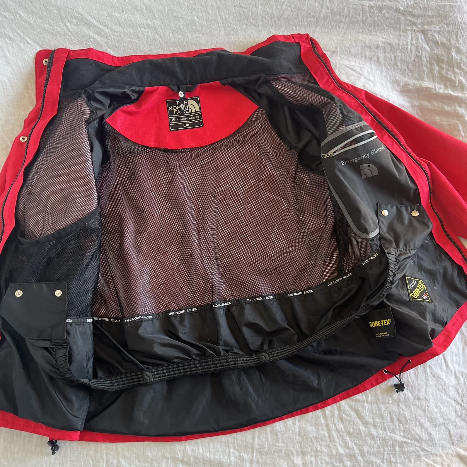 Vintage The North Face Summit Series Jacket Gore-Tex Red Raintex Shell Large L — photo 3 of 11