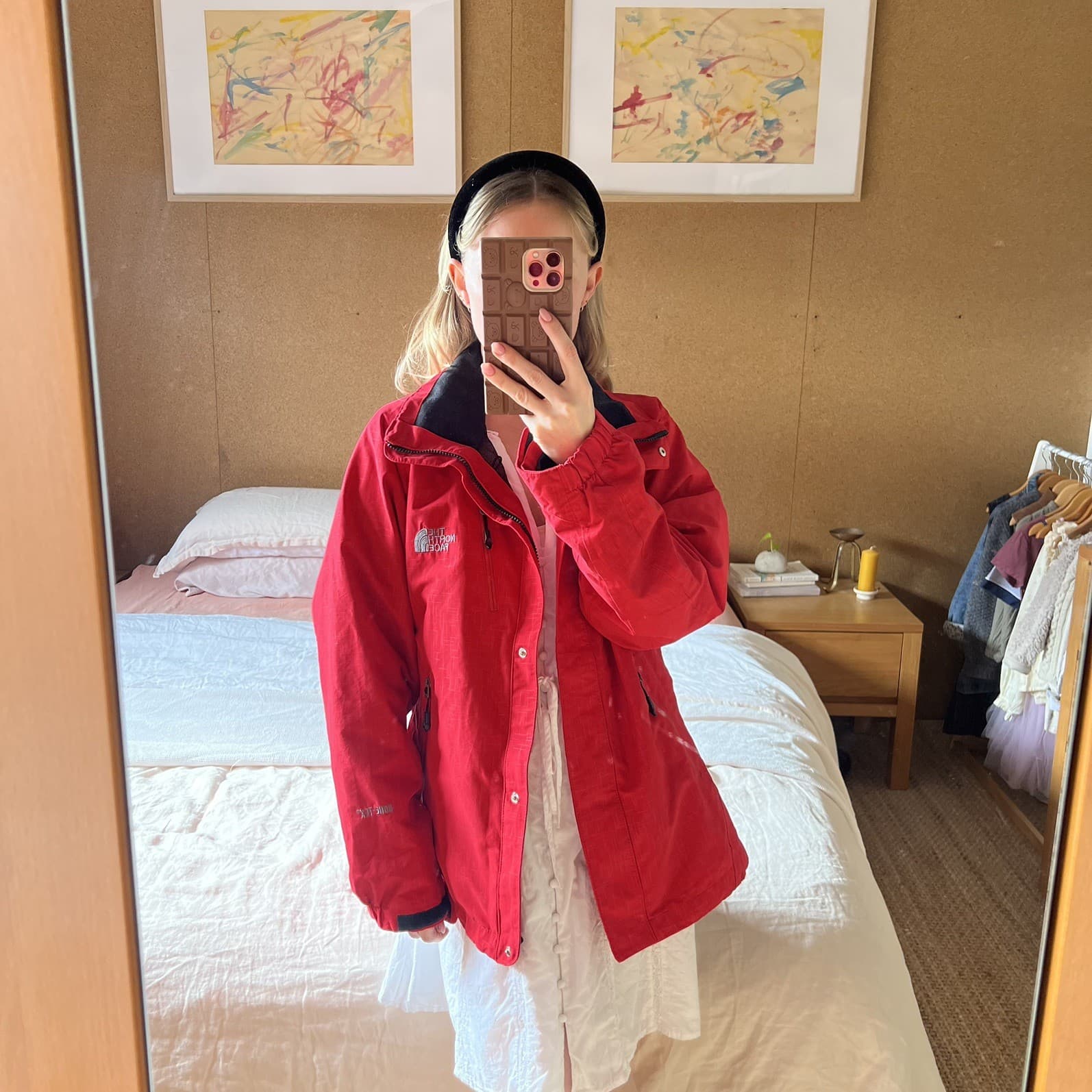 Vintage The North Face Summit Series Jacket Gore-Tex Red Raintex Shell Large L — photo 6 of 11