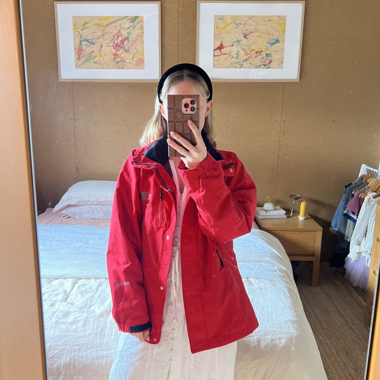 Vintage The North Face Summit Series Jacket Gore-Tex Red Raintex Shell Large L — photo 9 of 11