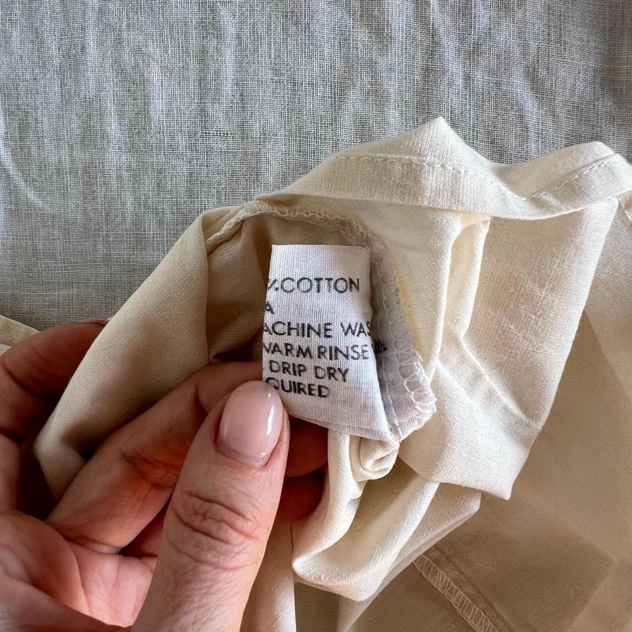 Vintage Ruffle Pillowcases Pair Standard Ivory Cream Cotton Blend Prairie — photo 6 of 6