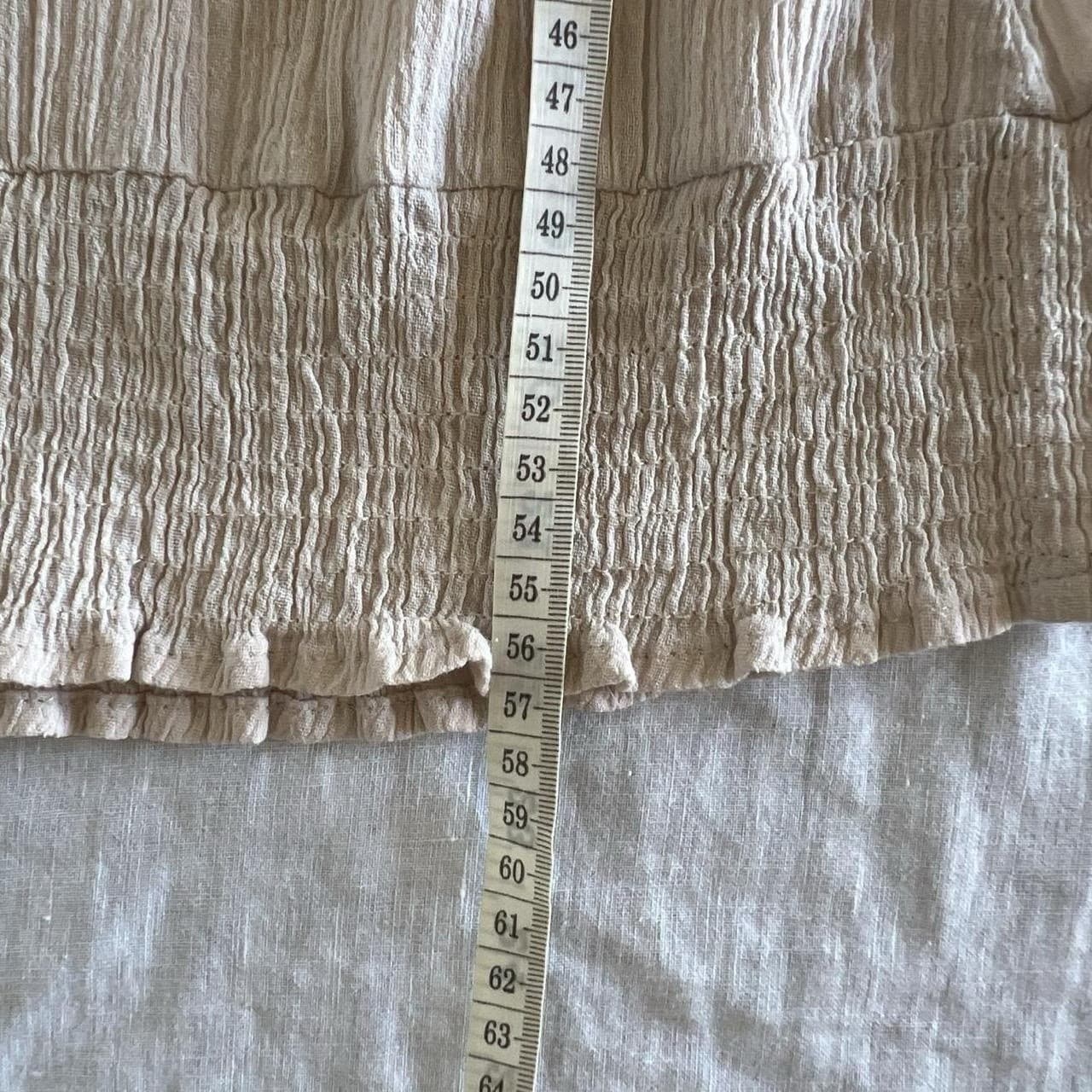 Cream Muslin Cotton Blouse 10 Cottagecore Prairie Romantic Boho Embroidered — photo 7 of 8